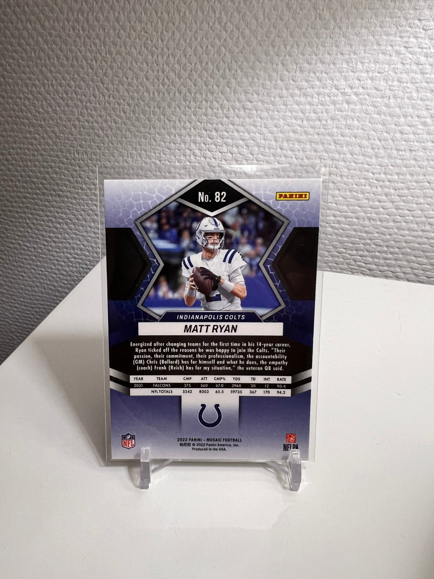 Mosaic 22 - Matt Ryan - Indianapolis Colts