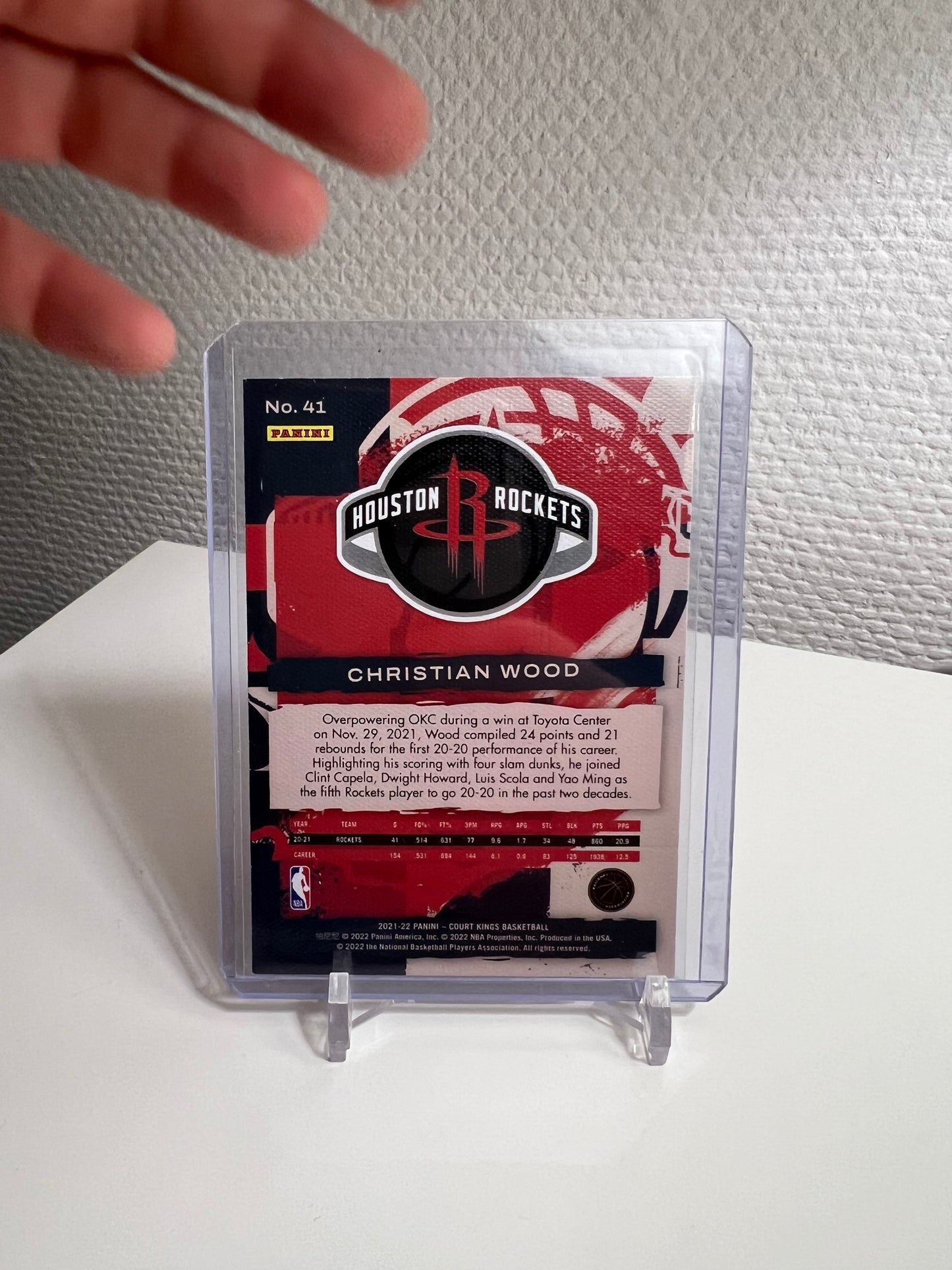 Court Kings 21-22 - Christian Wood - Houston Rockets