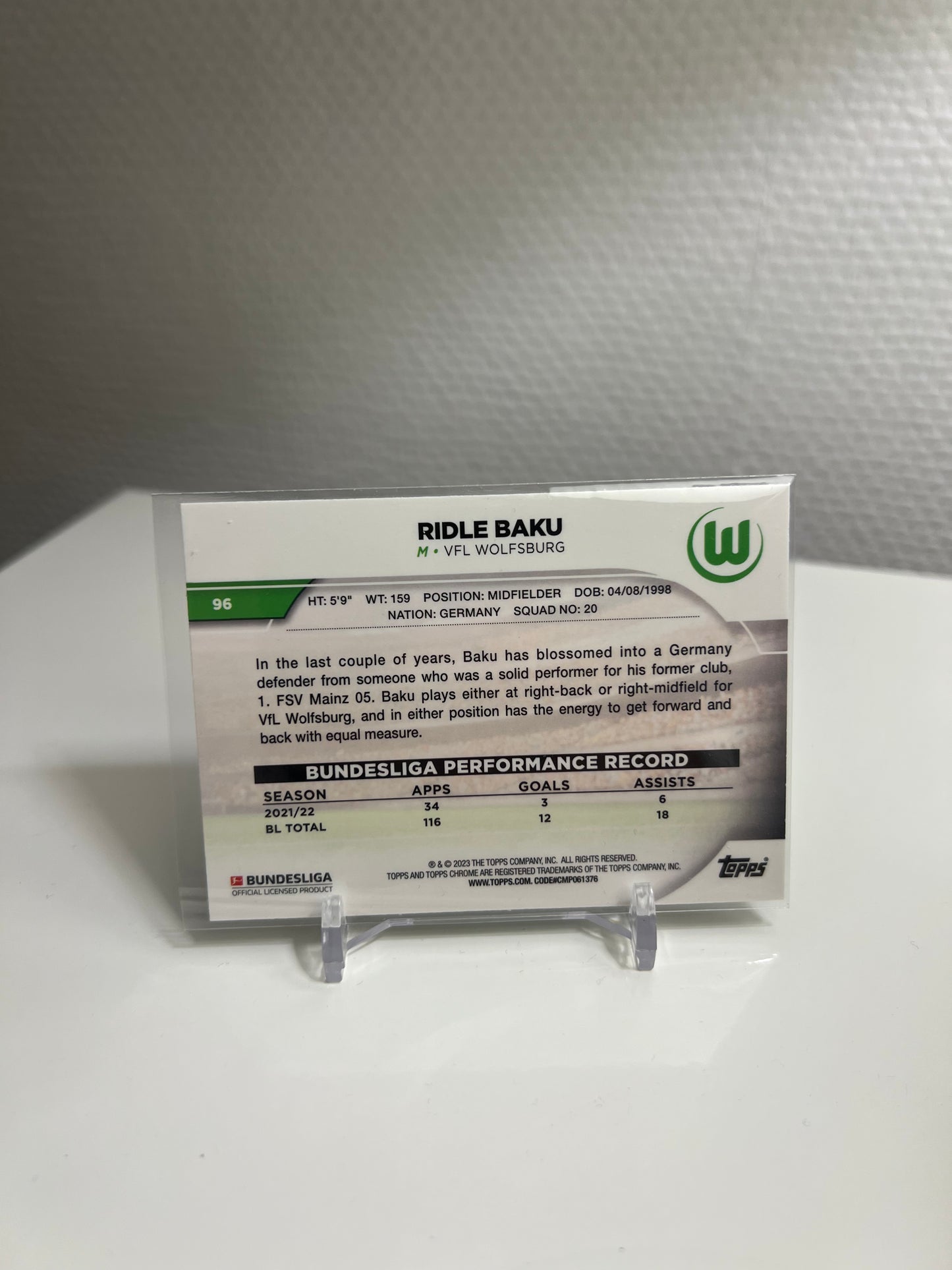 Chrome 22-23 - Ridle Baku - VFL Wolfsburg