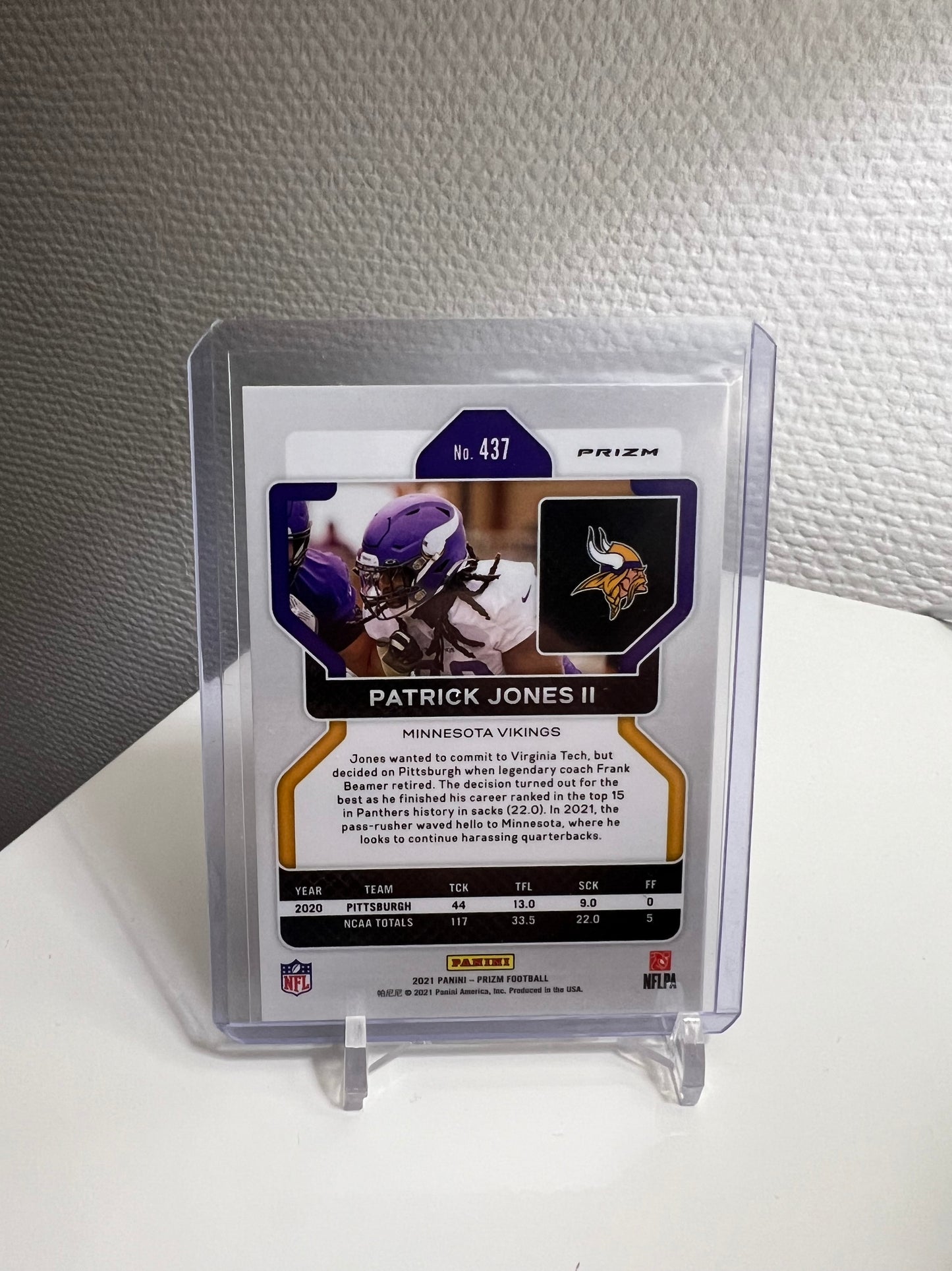 Prizm 21 - Patrick Jones II Silver Holo RC Card - Minnesota Vikings
