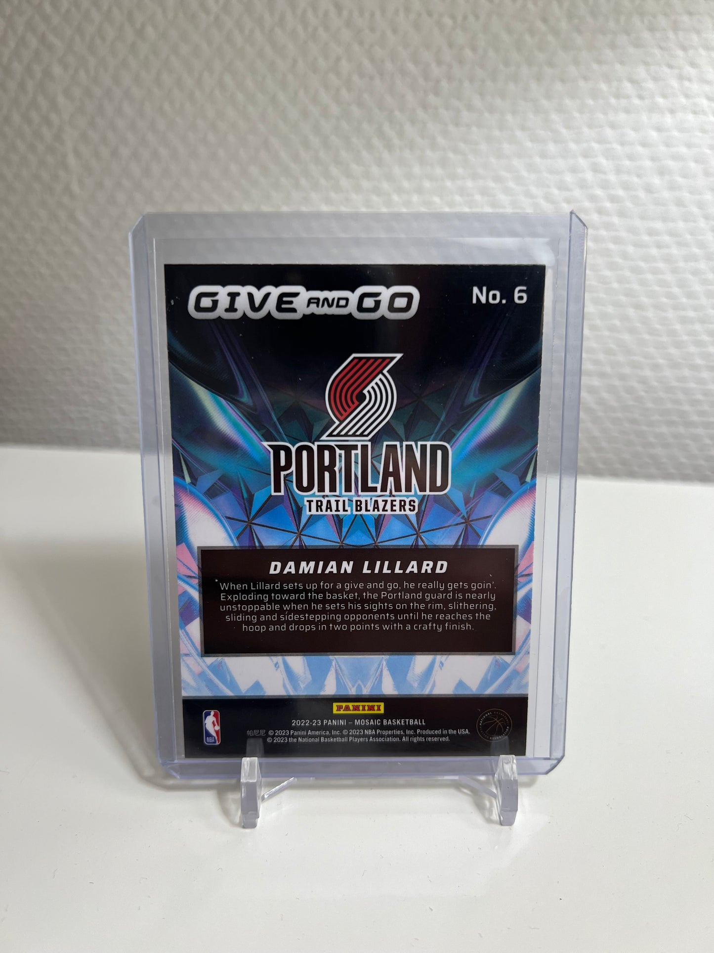 Mosaic 22-23 - Damian Lillard Give an Go - Portland Trail Blazers