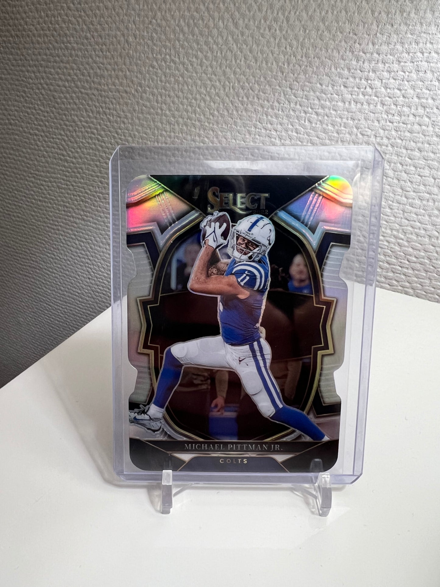 Select 22 - Michael Pittmann Jr. Die-Cut Silver Prizm - Indianapolis Colts