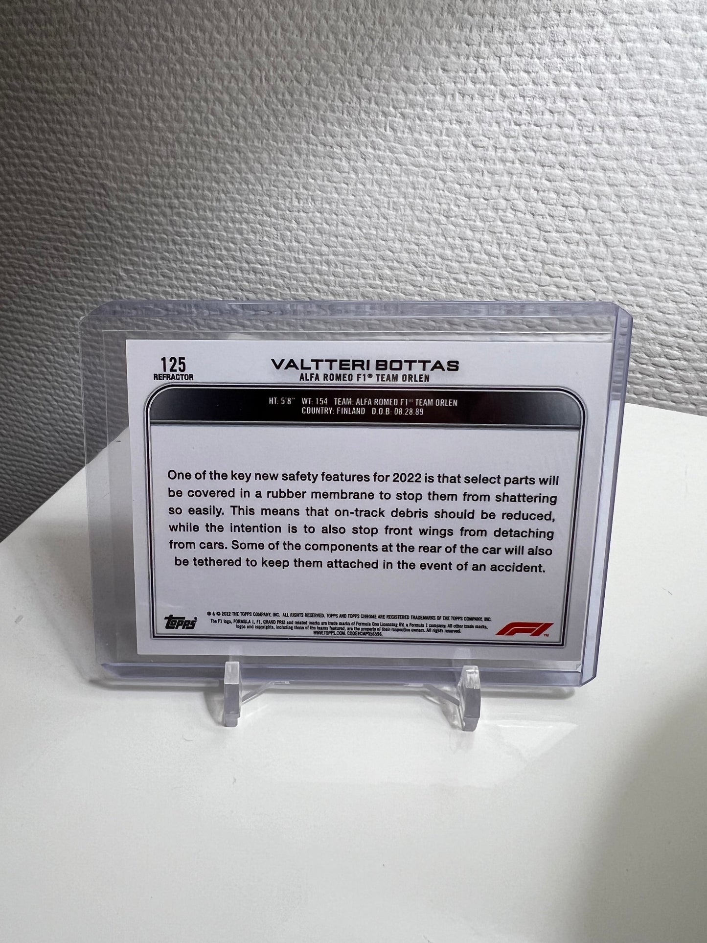 Chrome 22 - Valterri Bottas Cars Refractor - Alfa Romeo Orlen