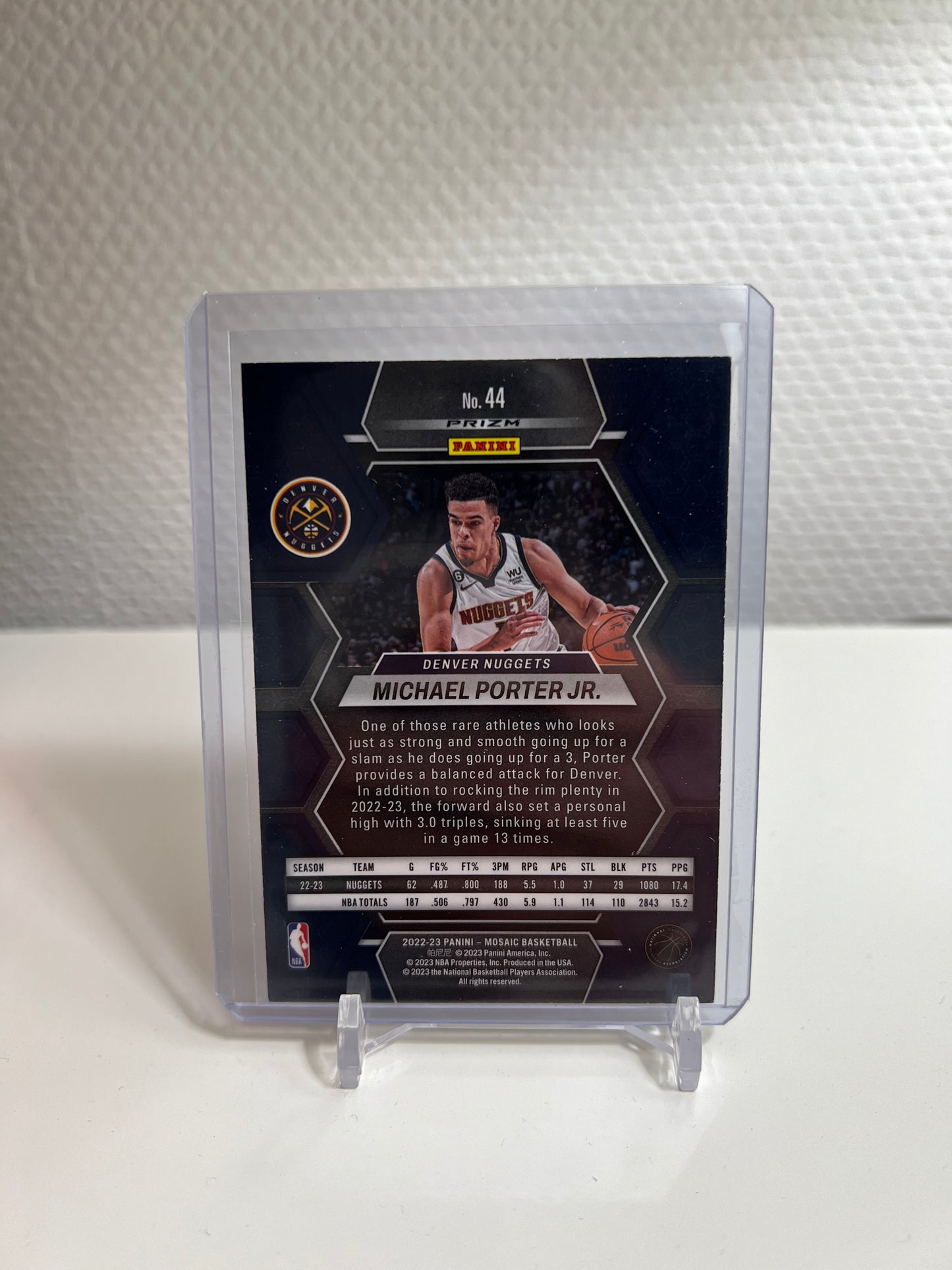 Mosaic 22-23 - Michael Porter Jr. Green Prizm - Denver Nuggets