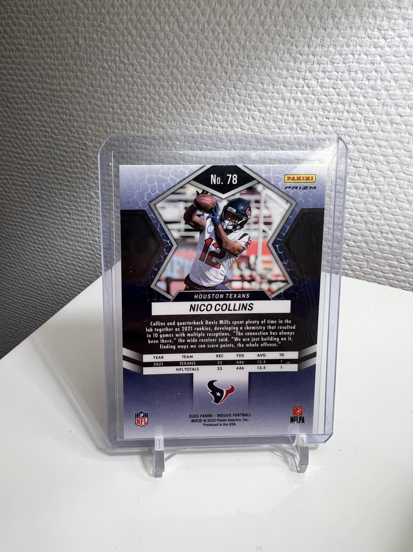 Mosaic 22 - Nico Collins Silver Prizm - Houston Texans