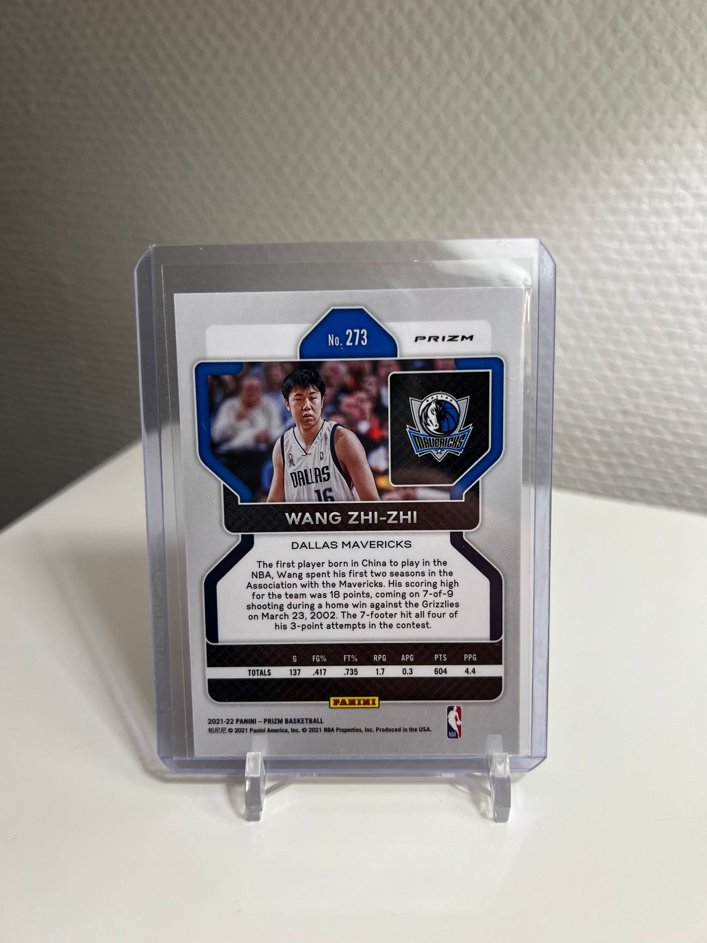 Prizm 21-22 - Wang Zhi-Zhi Red Wave - Dallas Mavericks