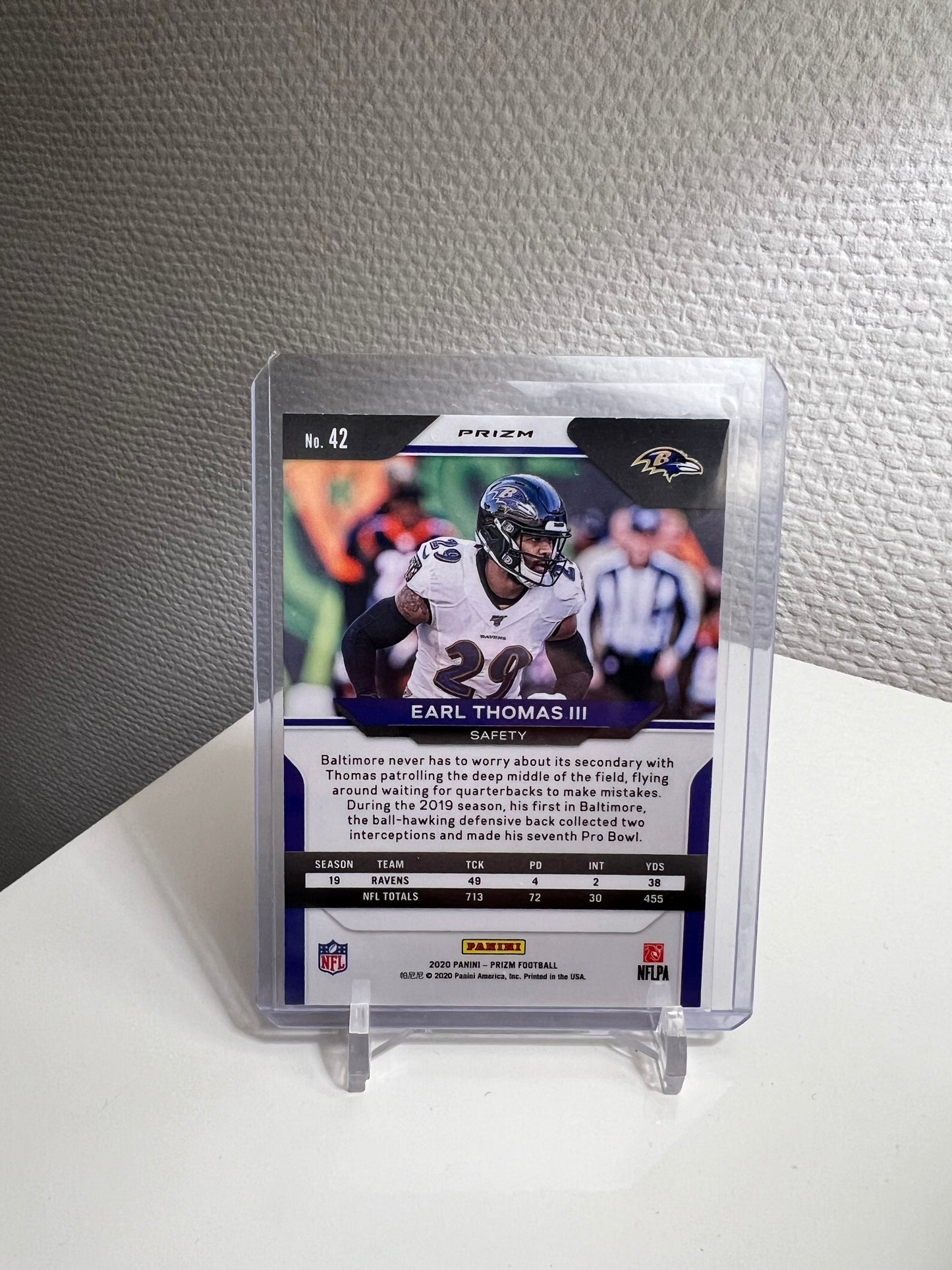 Prizm 20 - Earl Thomas III Tri-Color - Baltimore Ravens