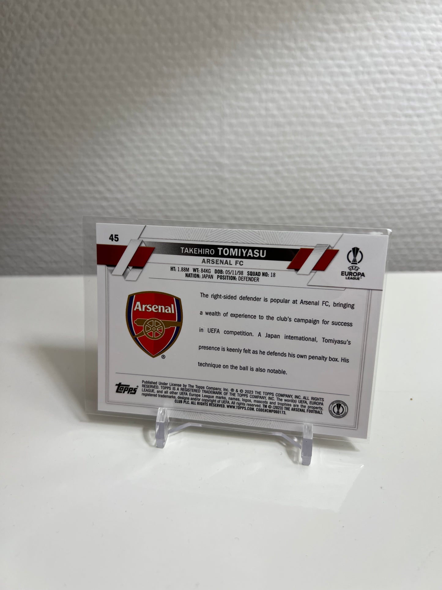 Chrome 22-23 - Takehiro Tomiyasu - Arsenal London