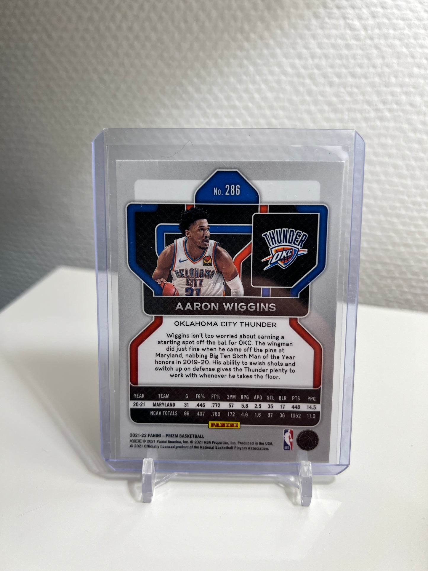 Prizm 21-22 - Aaron Wiggins RC Card - Oklahoma City Thunder