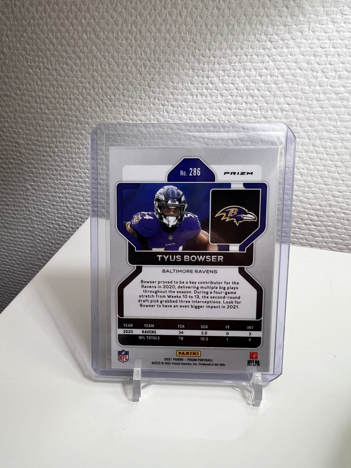 Prizm 21 - Tyus Bowser Black & Red Checker - Baltimore Ravens