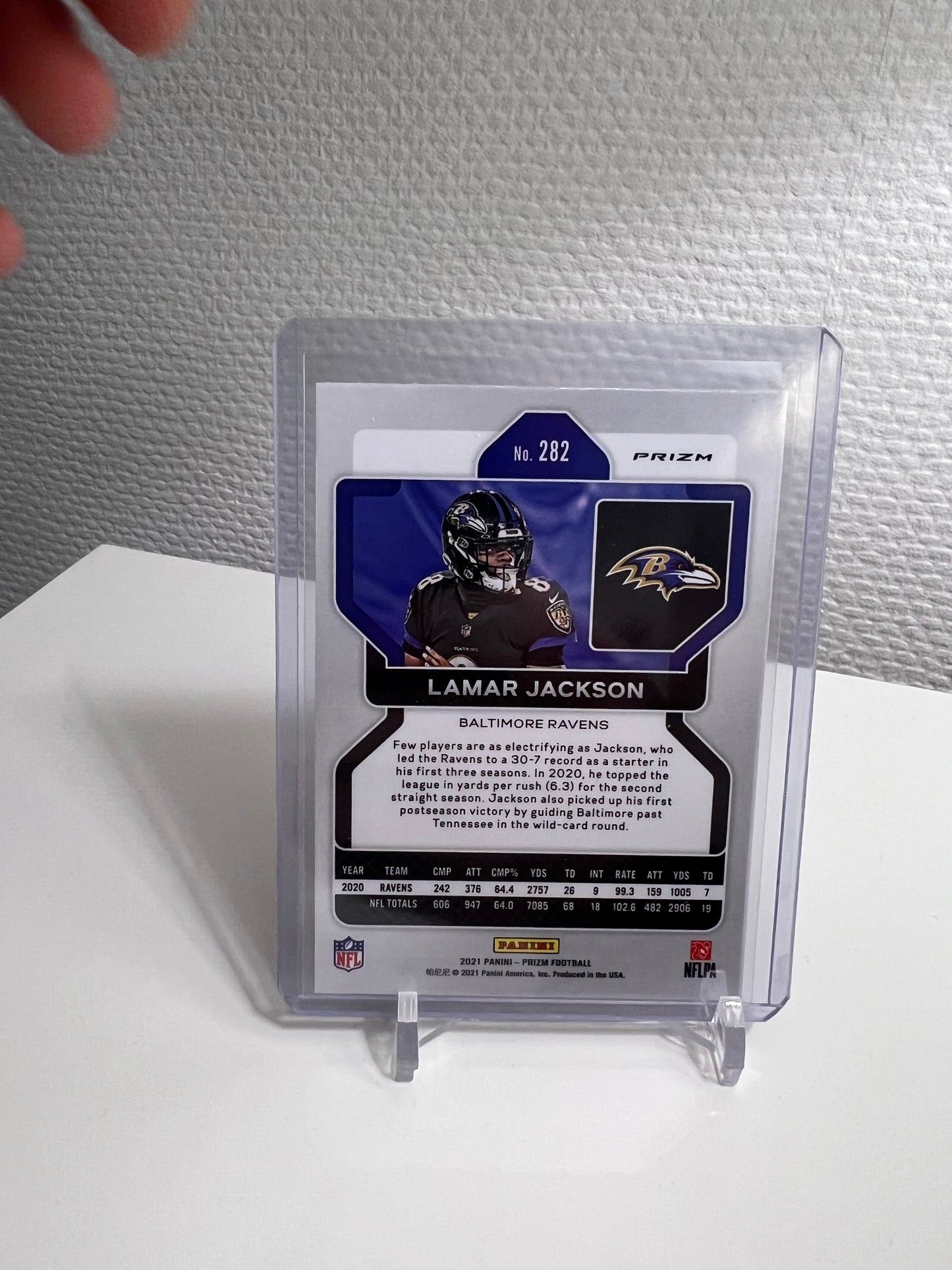 Panini Prizm 21 - Lamar Jackson Tri-Color - Baltimore Ravens