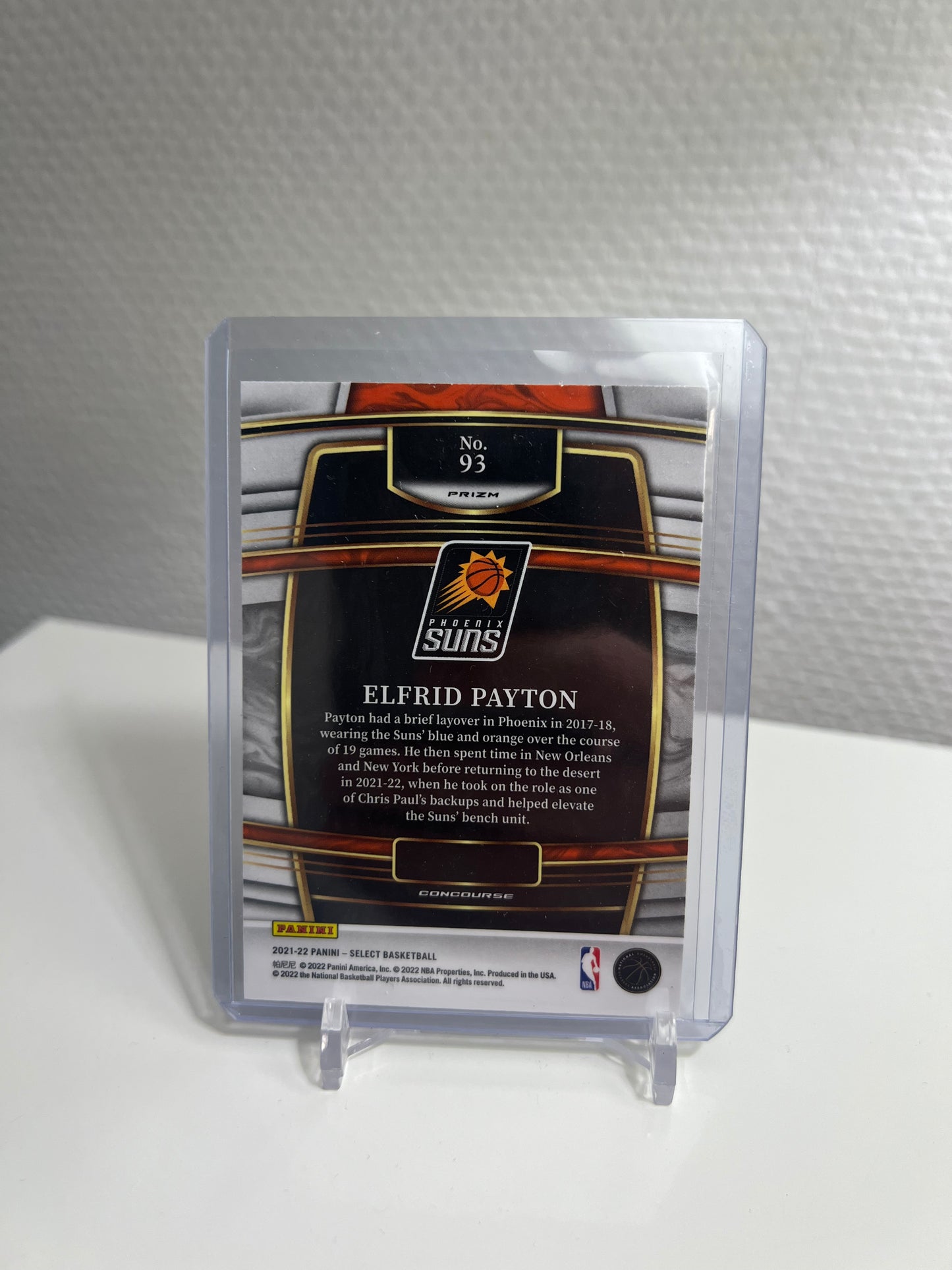 Select 21-22 - Elfrid Payton Prizm Concourse - Phoenix Suns