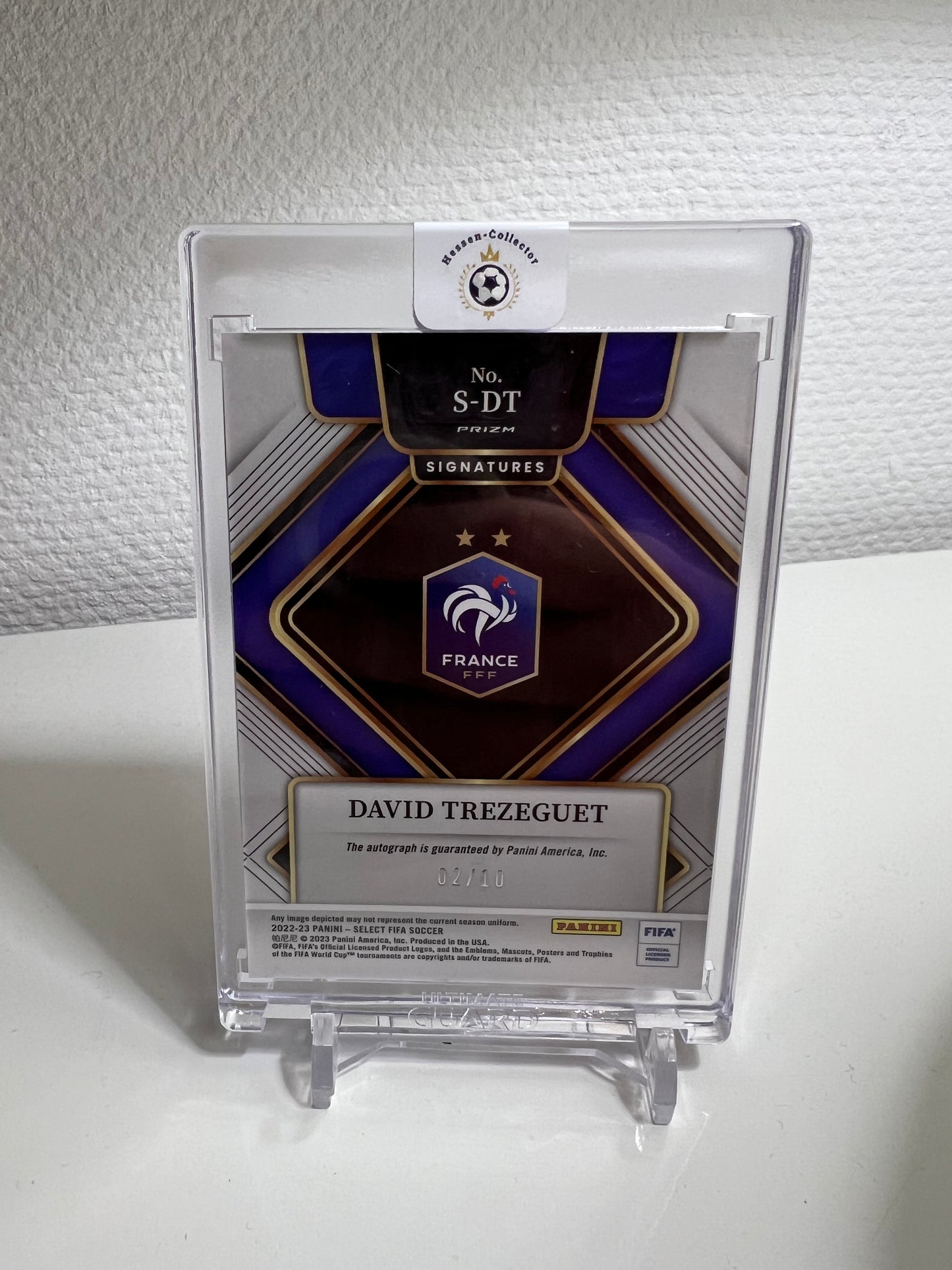 Select 22-23 - David Trezeguet Autograph /10 Gold Prizm - Frankreich #S-DT