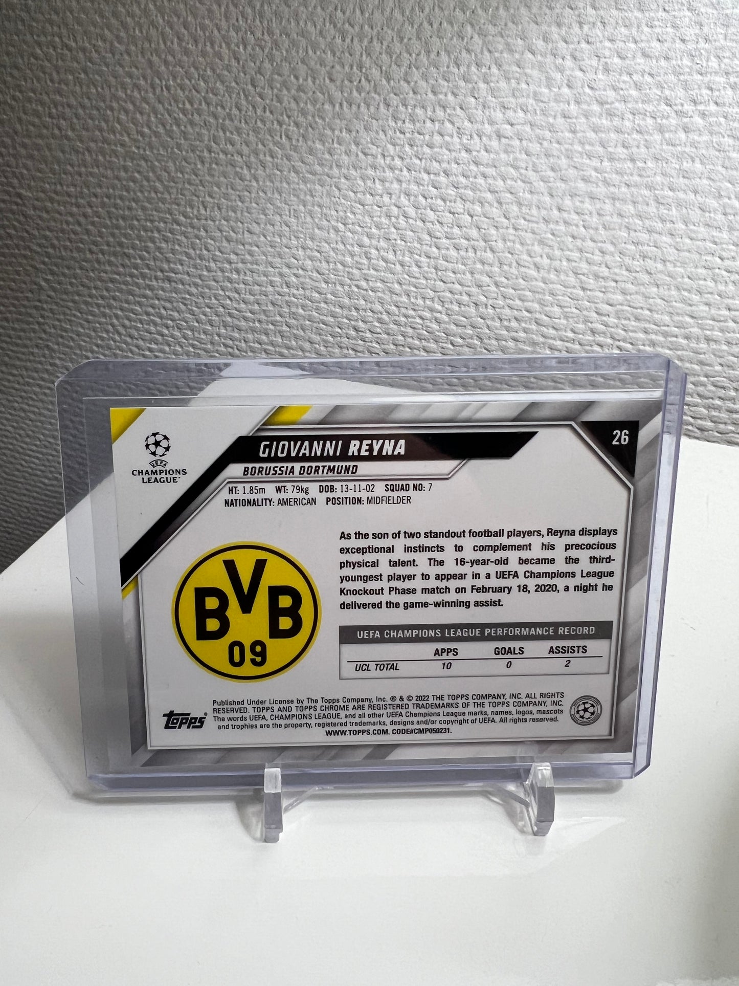 Chrome 21-22 - Giovanni Reyna Ray Wave - Borussia Dortmund