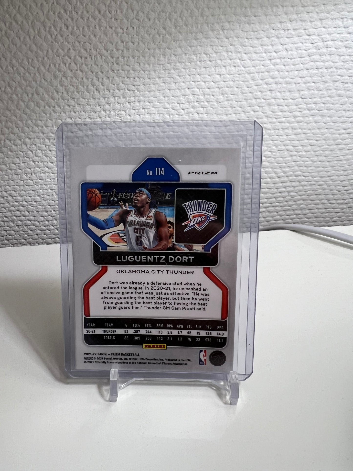 Prizm 21-22 - Luguentz Dort Tri-Color - Oklahoma City Thunder