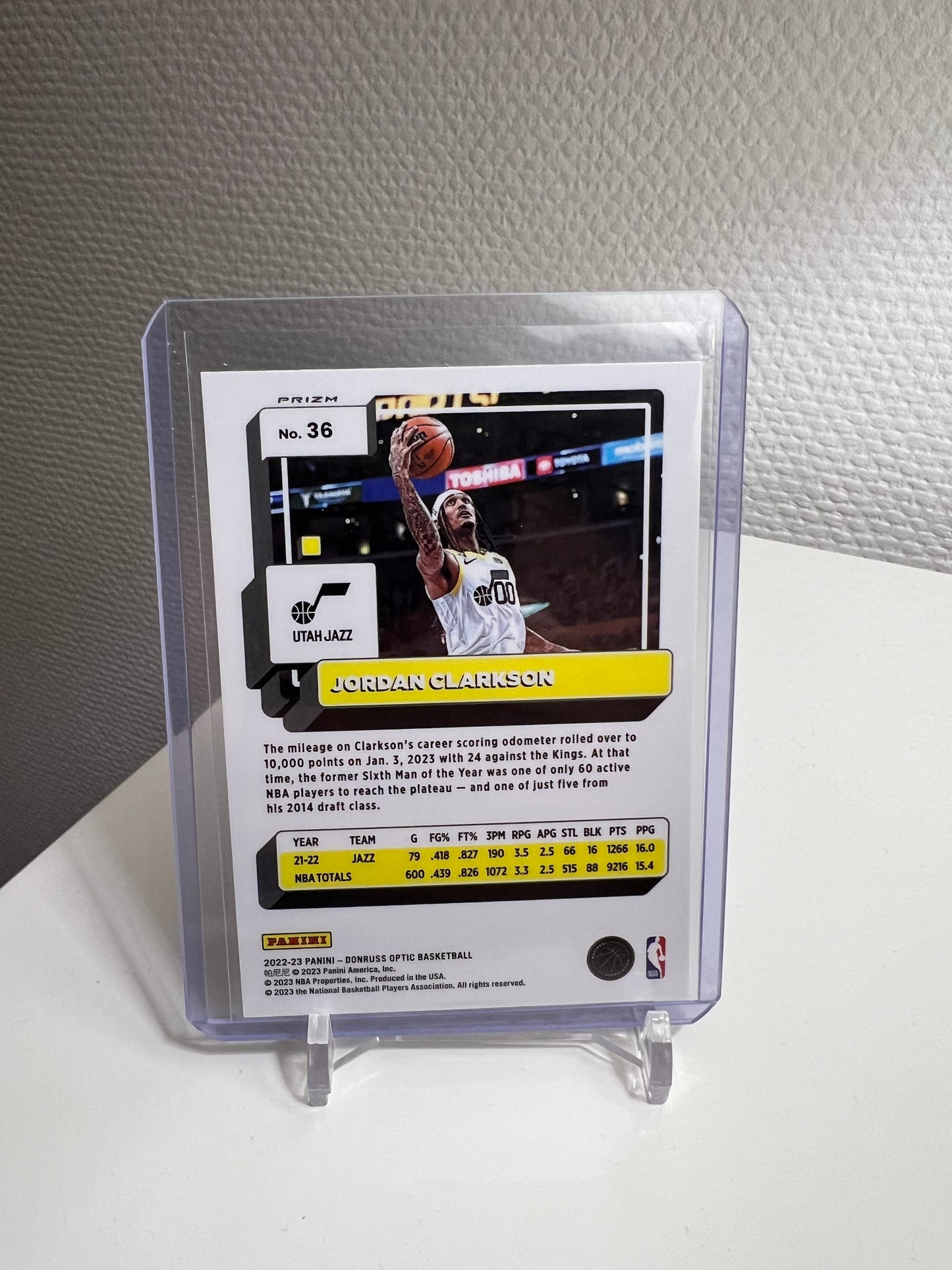 Donruss Optic 22-23 - Jordan Clarkson Hyper Pink Prizm - Utah Jazz