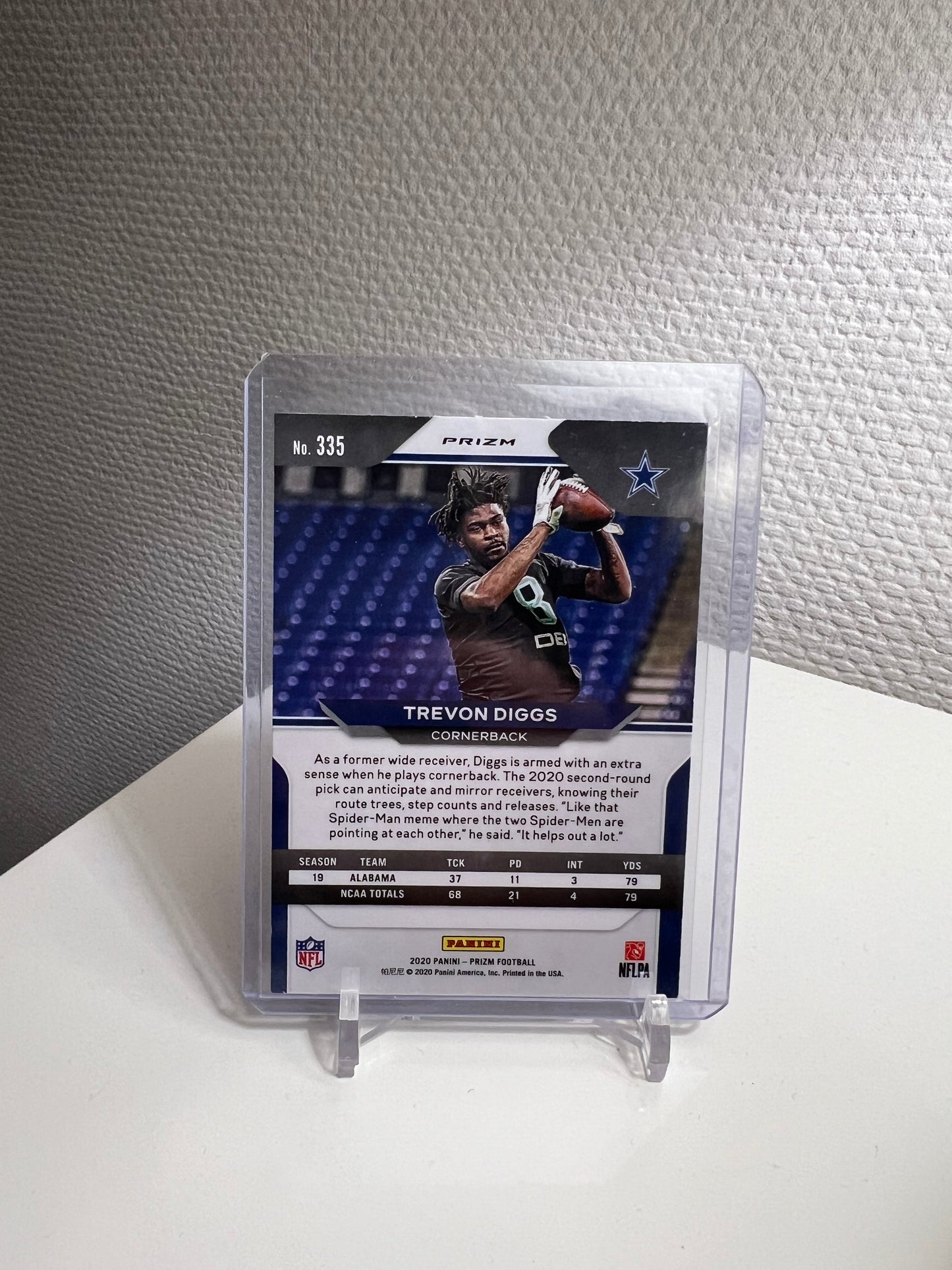 Prizm 20 - Trevon Diggs Tri-Color RC Card - Dallas Cowboys