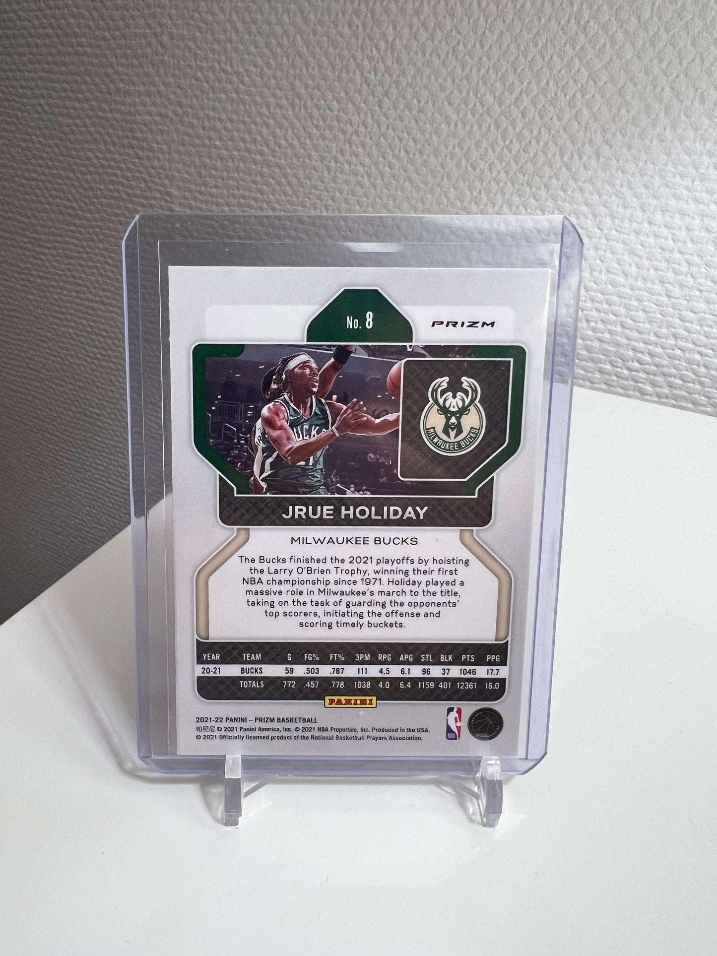Prizm 21-22 - Jrue Holiday Silver - Milwaukee Bucks
