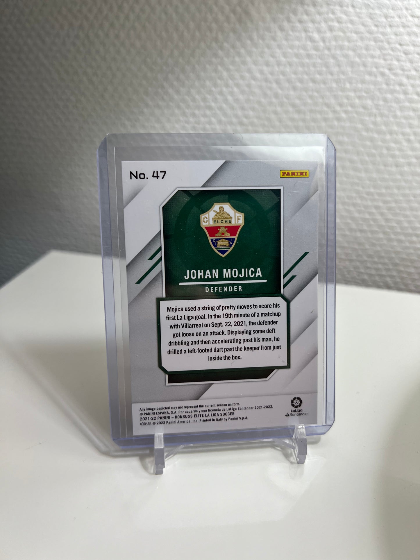 Donruss Elite 21-22 - Johan Mojica Aspirations /77 - FC Elche