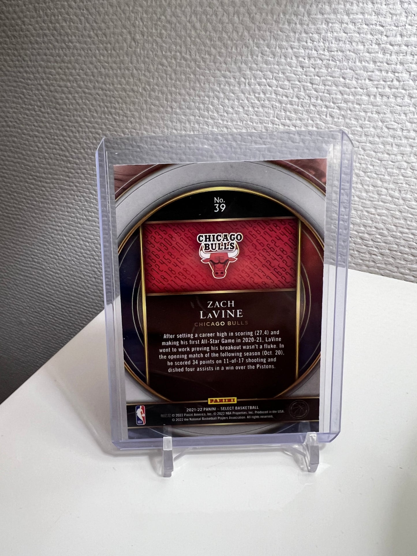 Select 21-22 - Zach LaVine Numbers 8 - Chicago Bulls