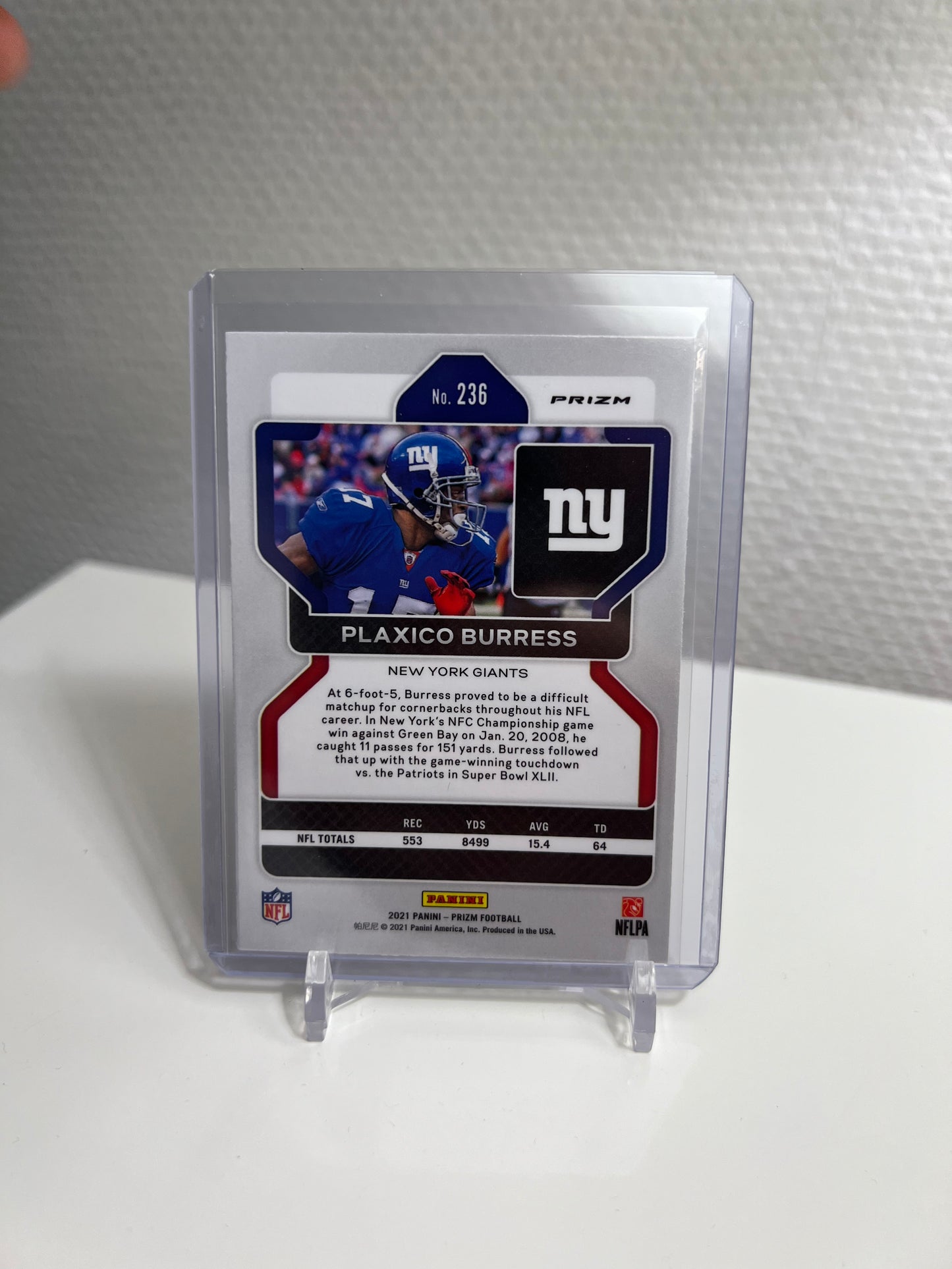 Prizm 21 - Plaxico Burress - New York Giants