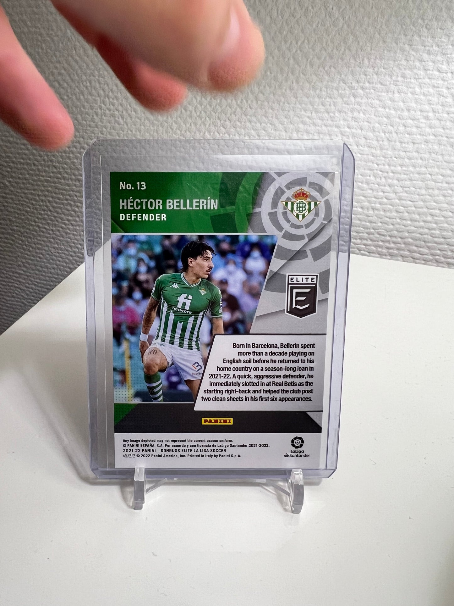 Donruss Elite 21-22 - Hector Bellerin Primary Colors 19 - Real Betis Sevilla