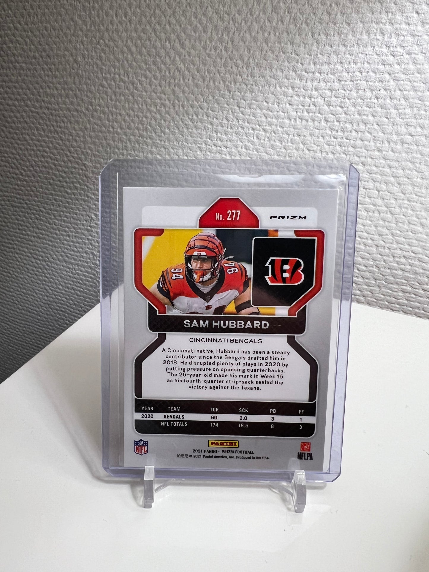 Prizm 21 - Sam Hubbard Orange Velocity - Cincinnati Bengals