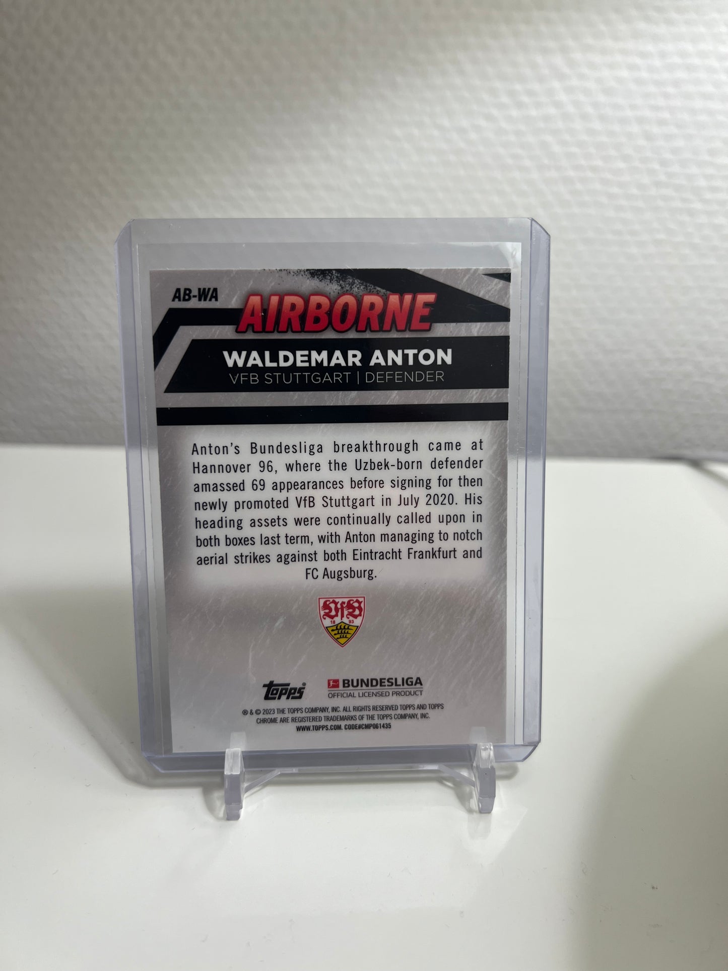 Chrome 22-23 - Waldemar Anton Airbone - VFB Stuttgart #AB-WA