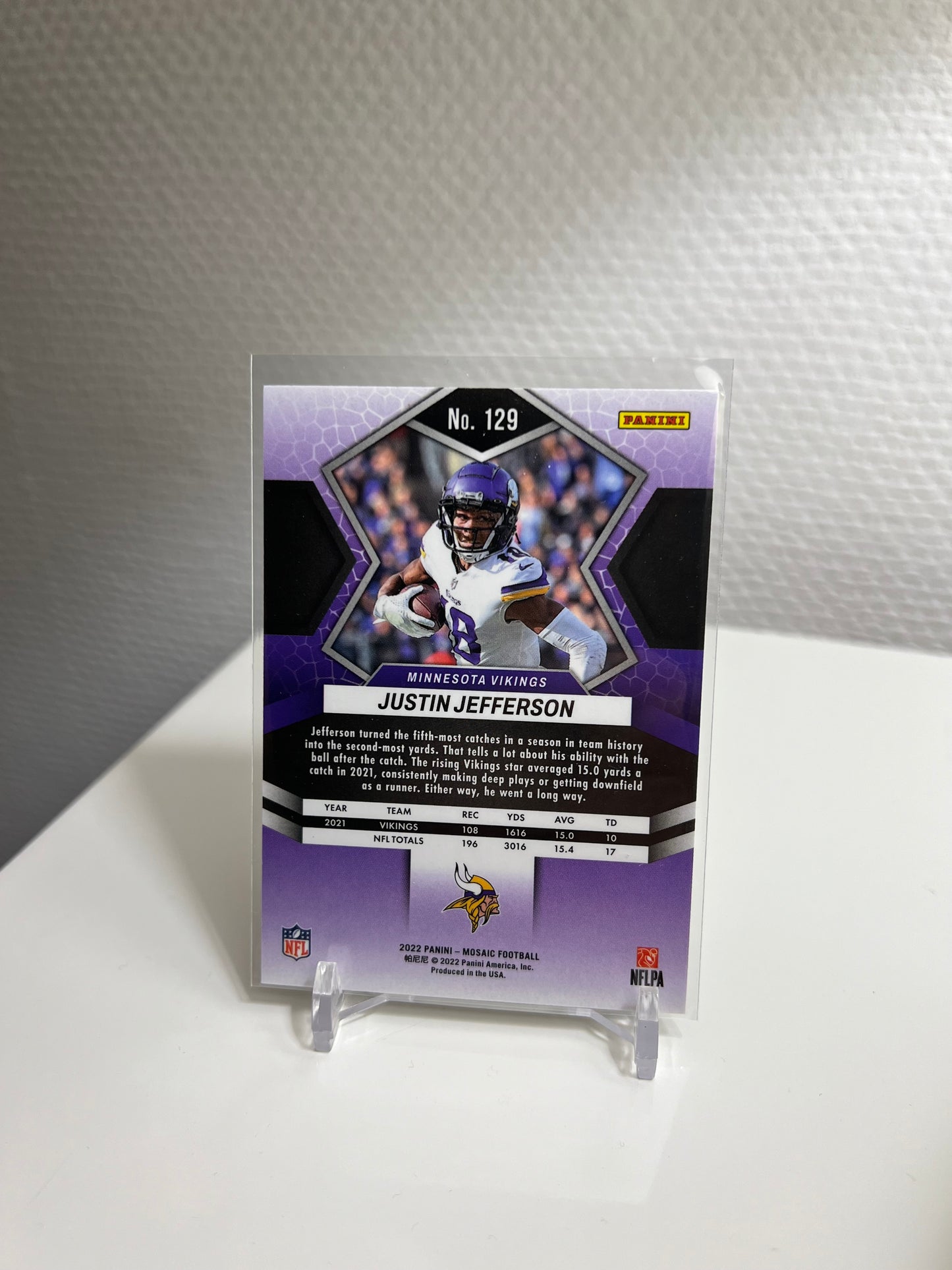 Mosaic 22 - Justin Jefferson - Minnesota Vikings