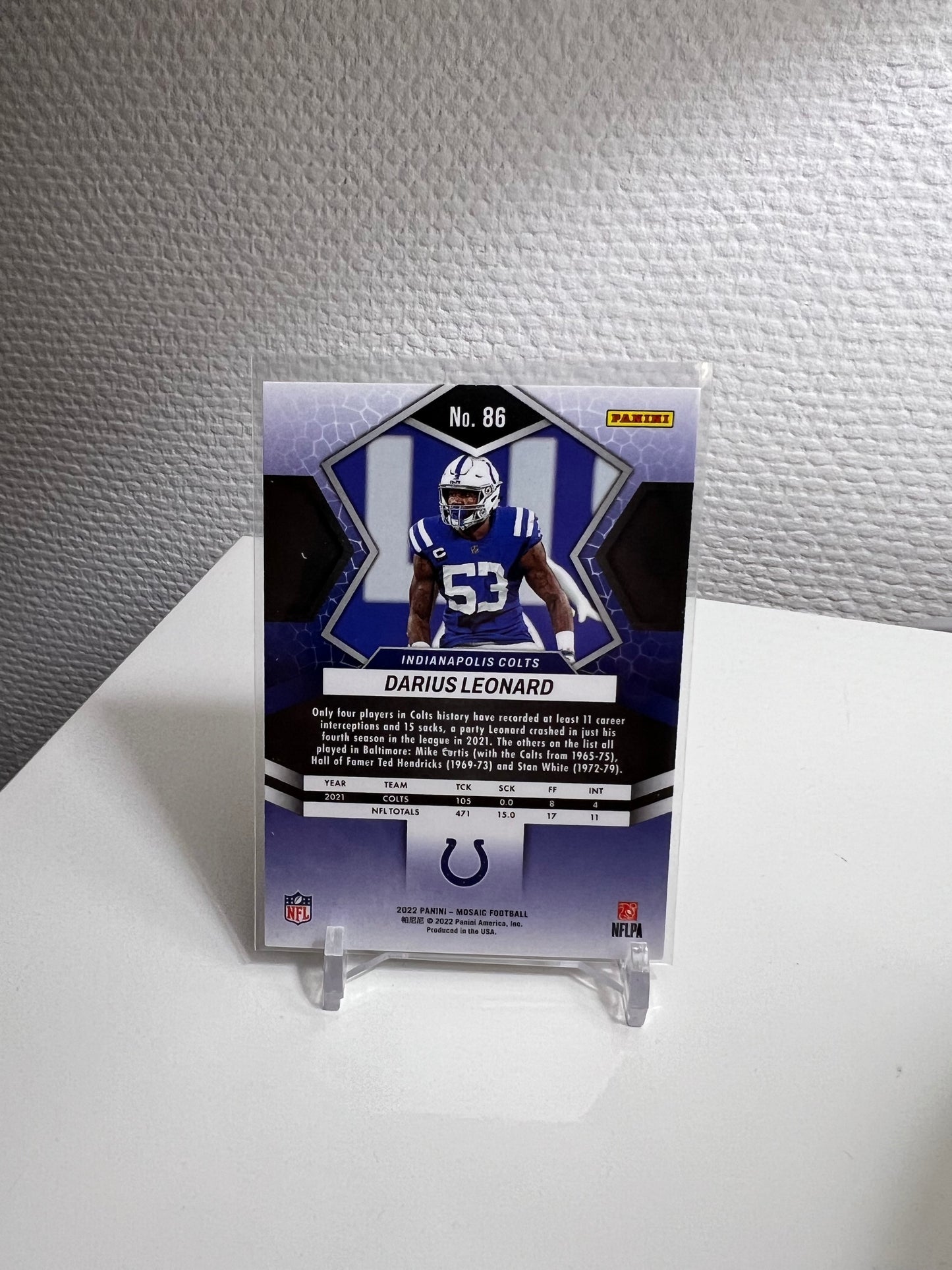 Mosaic 22 - Darius Leonard - Indianapolis Colts