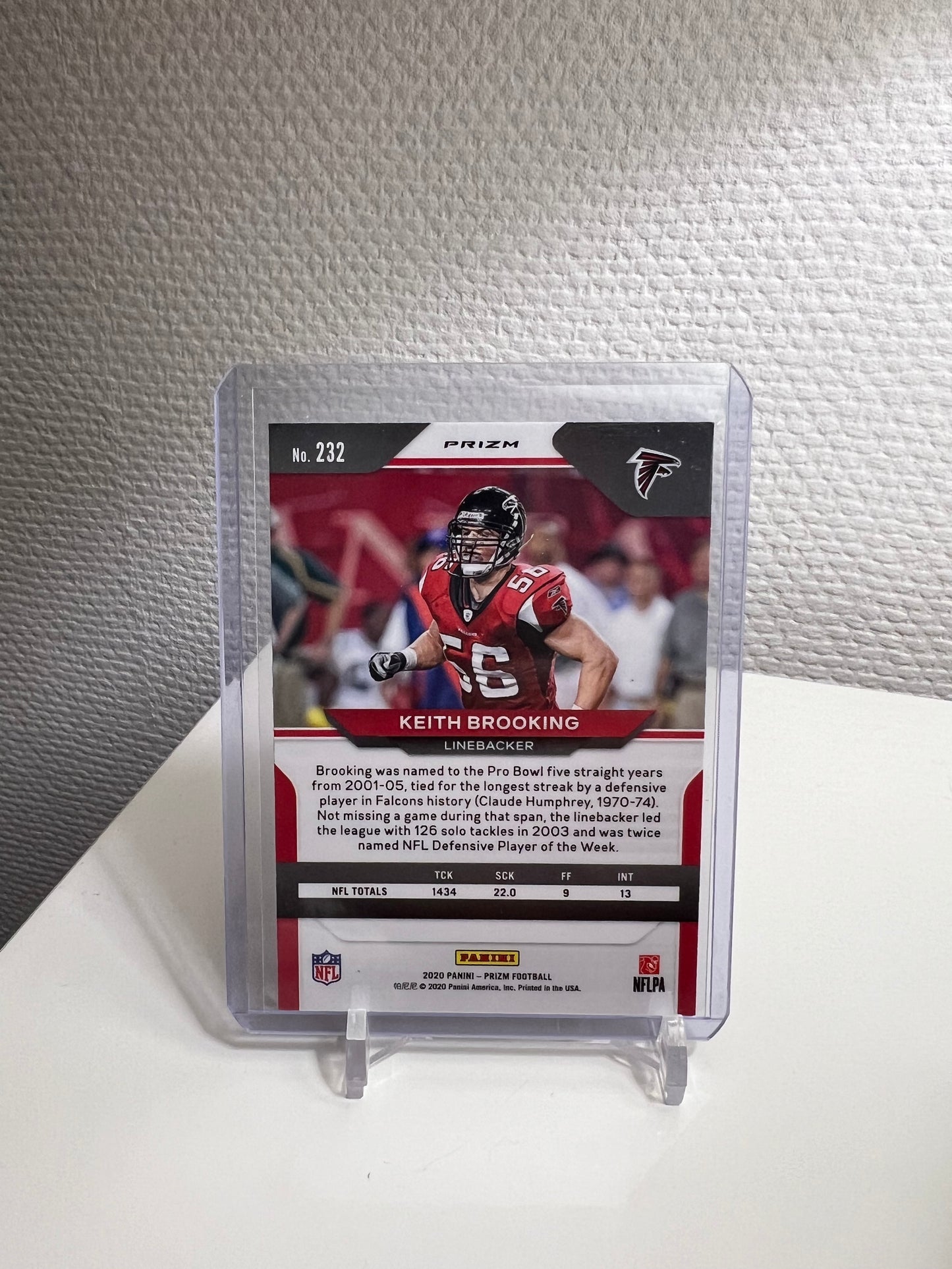 Prizm 20 - Keith Brooking Tri-Color - Atlanta Falcons
