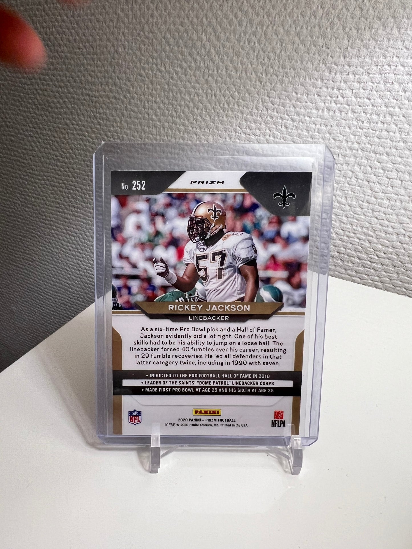 Prizm 20 - Rickey Jackson Tri-Color - New Orleans Saints