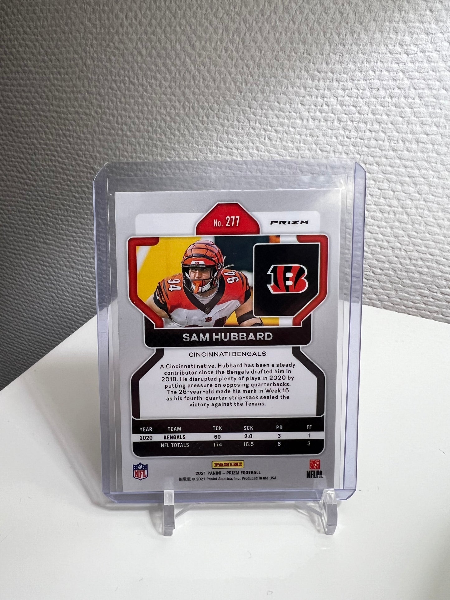 Prizm 21 - Sam Hubbard Green Pulsar - Cincinnati Bengals