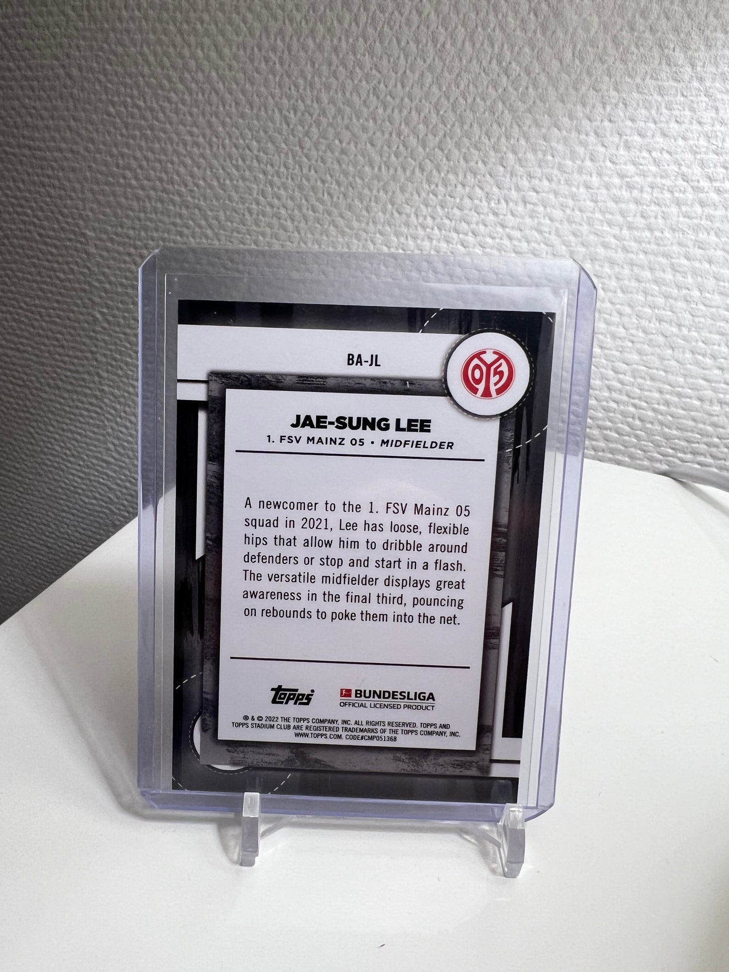 Stadium Club Chrome 21-22 - Jae-Sung Lee Ball Artists - FSV Mainz 05 #BA-JL
