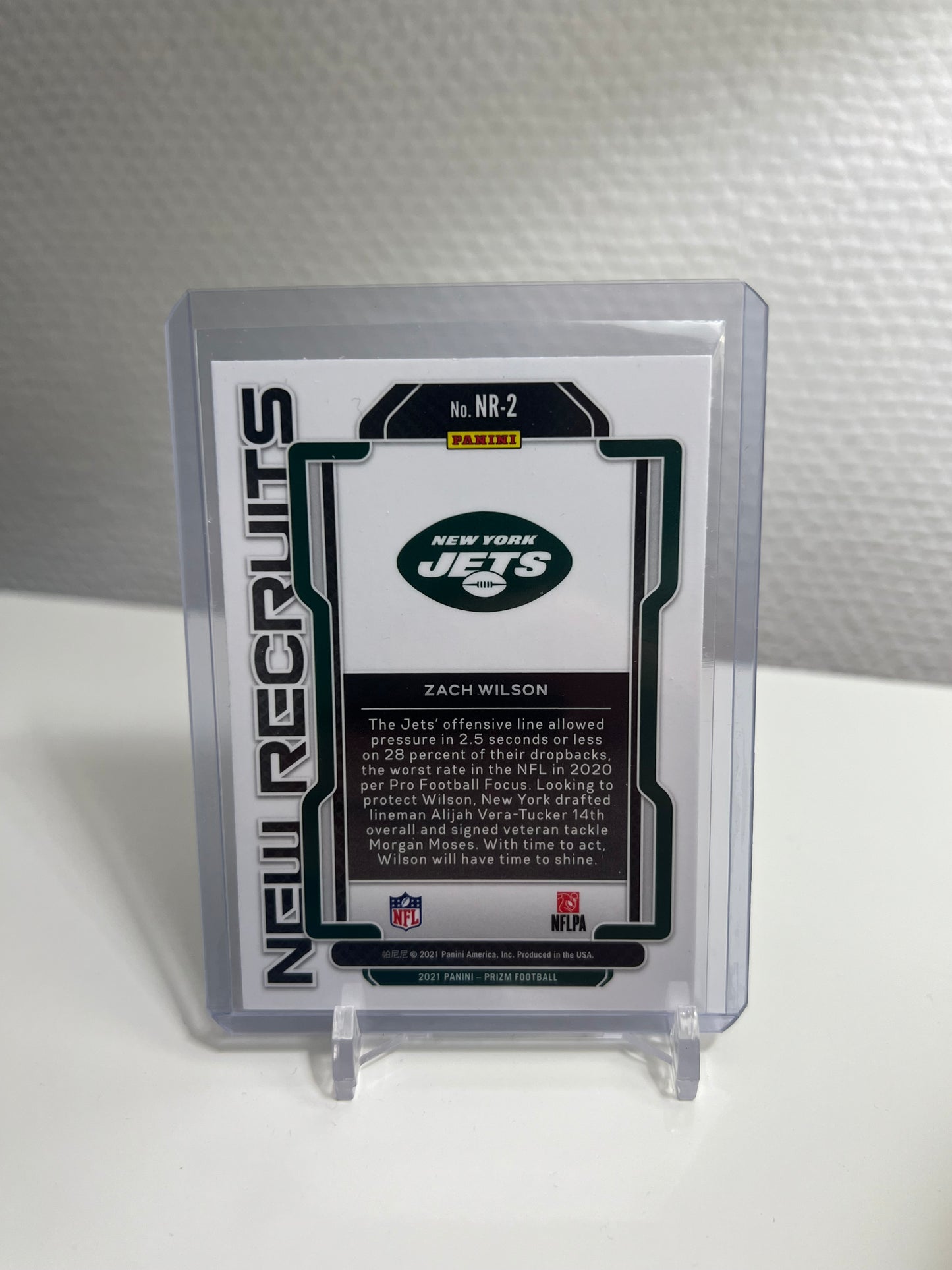 Prizm 21 - Zach Wilson New Recruits RC Card - New York Jets #NR-2