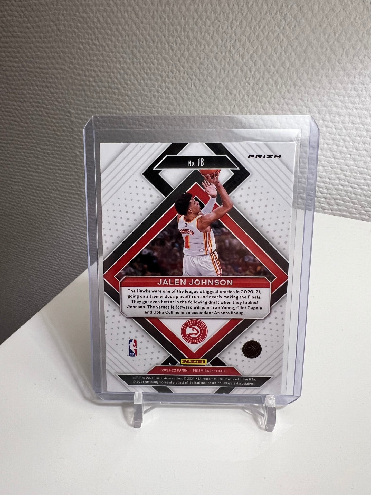 Prizm 21-22 - Jalen Johnson Emergent Green RC Card - Atlanta Hawks