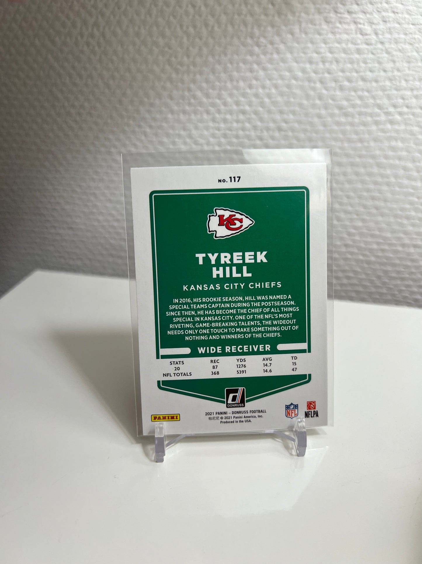 Donruss 21 - Tyreek Hill - Kansas City Chiefs