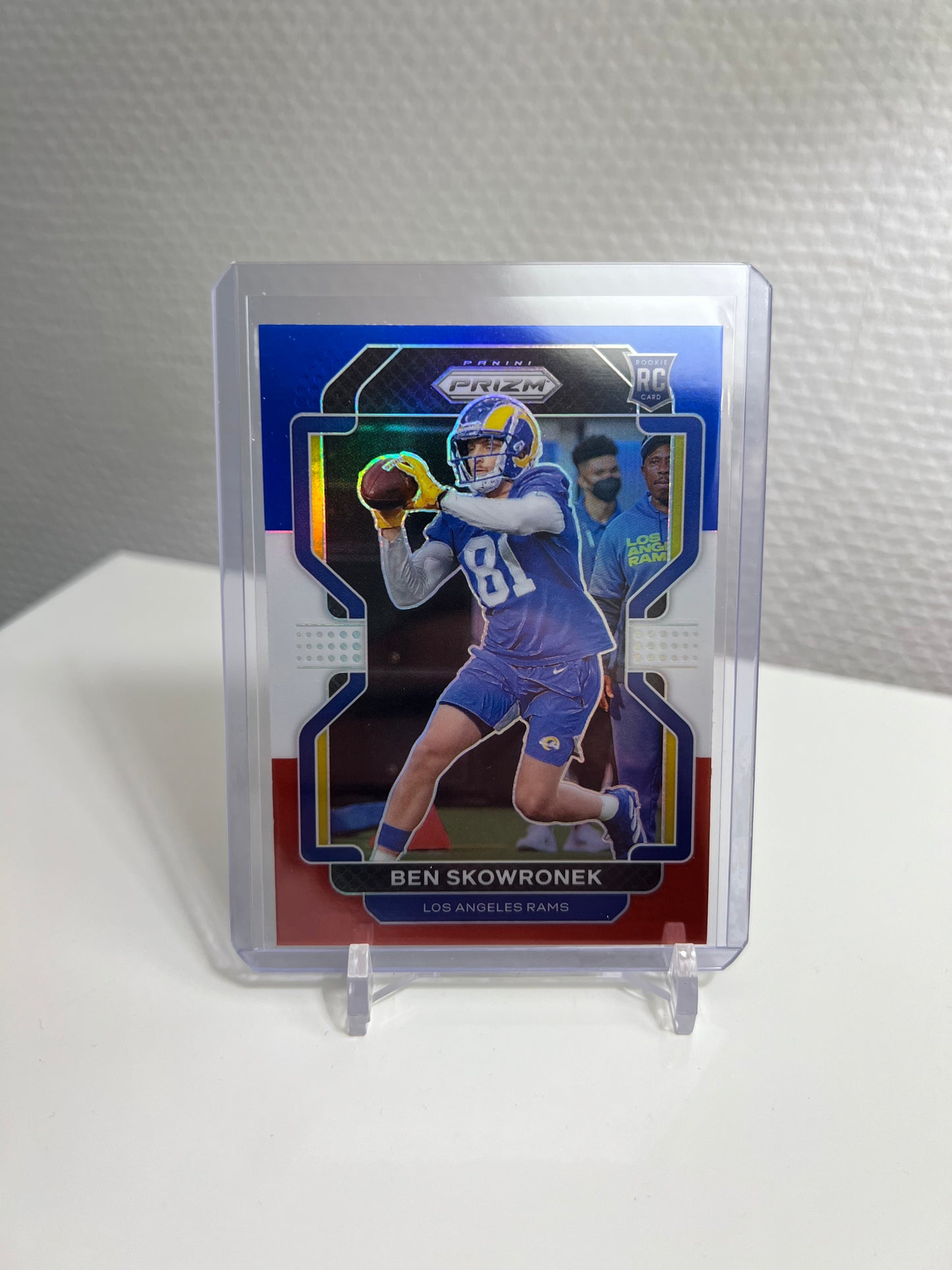 Panini Prizm 21 - Ben Skowronek Tri-Color RC Card - Los Angeles Rams