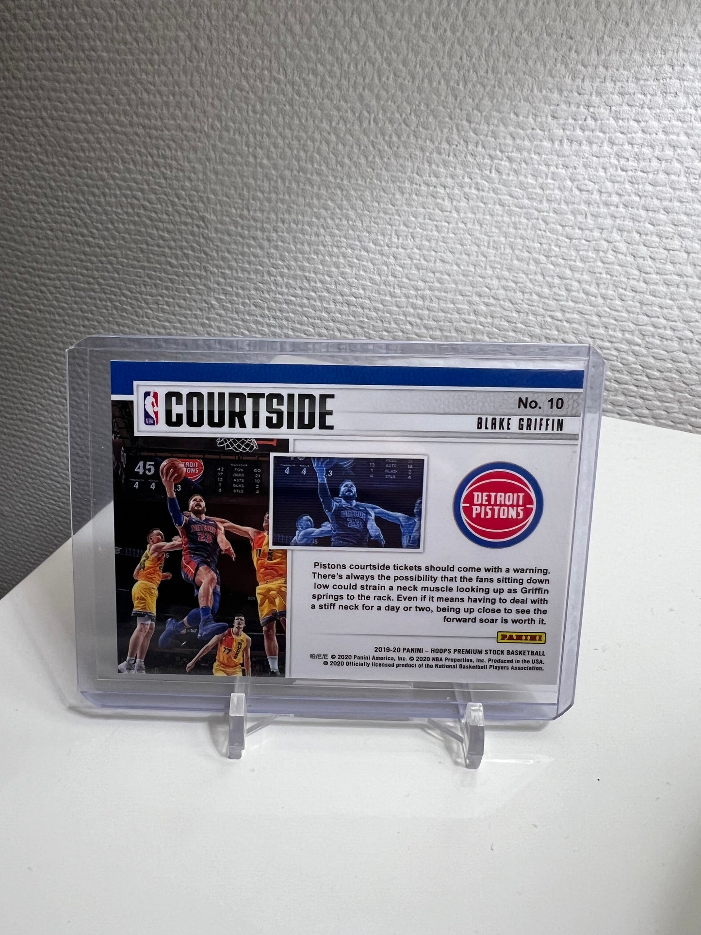 Hoops Premium Stock 19-20 - Blake Griffin Courtside - Detroit Pistons