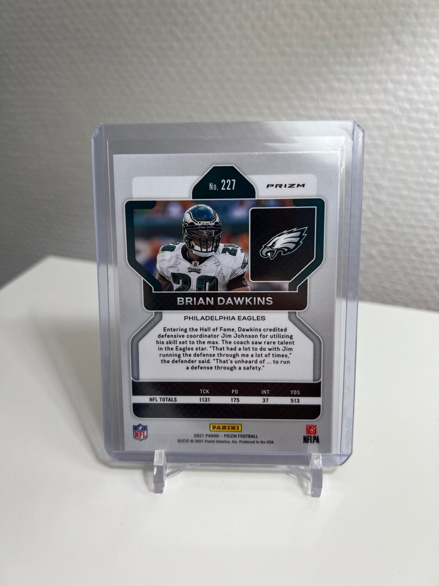 Panini Prizm 21 - Brian Dawkins Tri-Color - Philadelphia Eagles