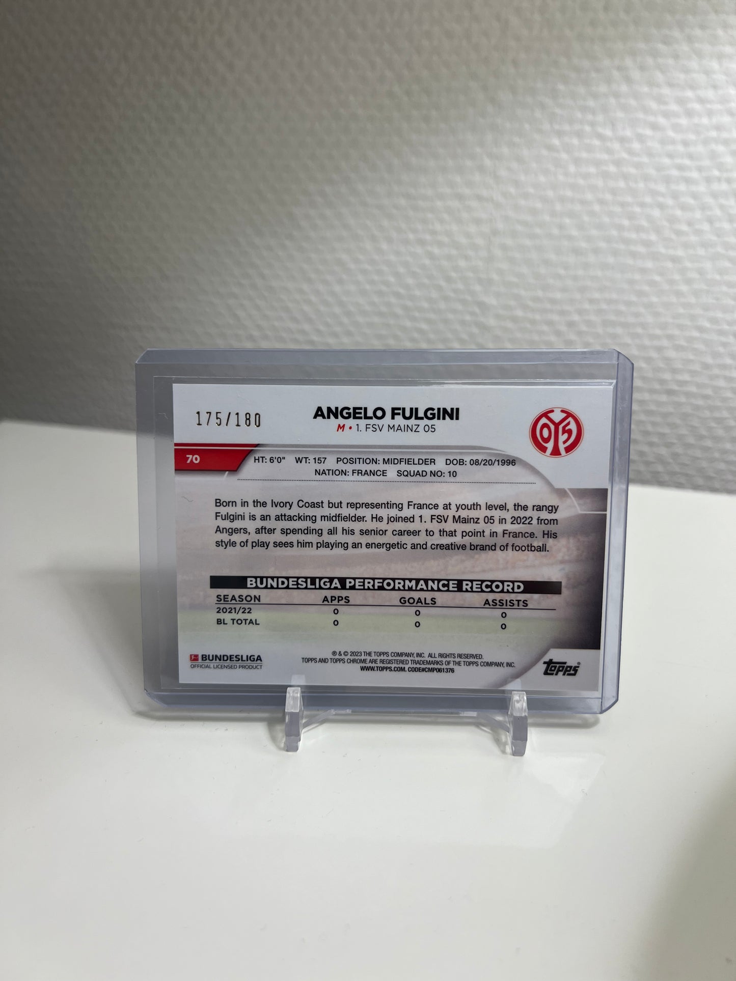 Chrome 22-23 - Angelo Fulgini Blue Wave /180 - FSV Mainz 05