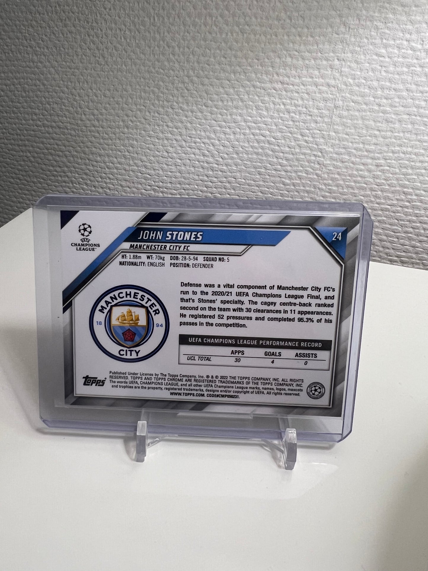 Chrome 21-22 - John Stones Ray Wave - Manchester City