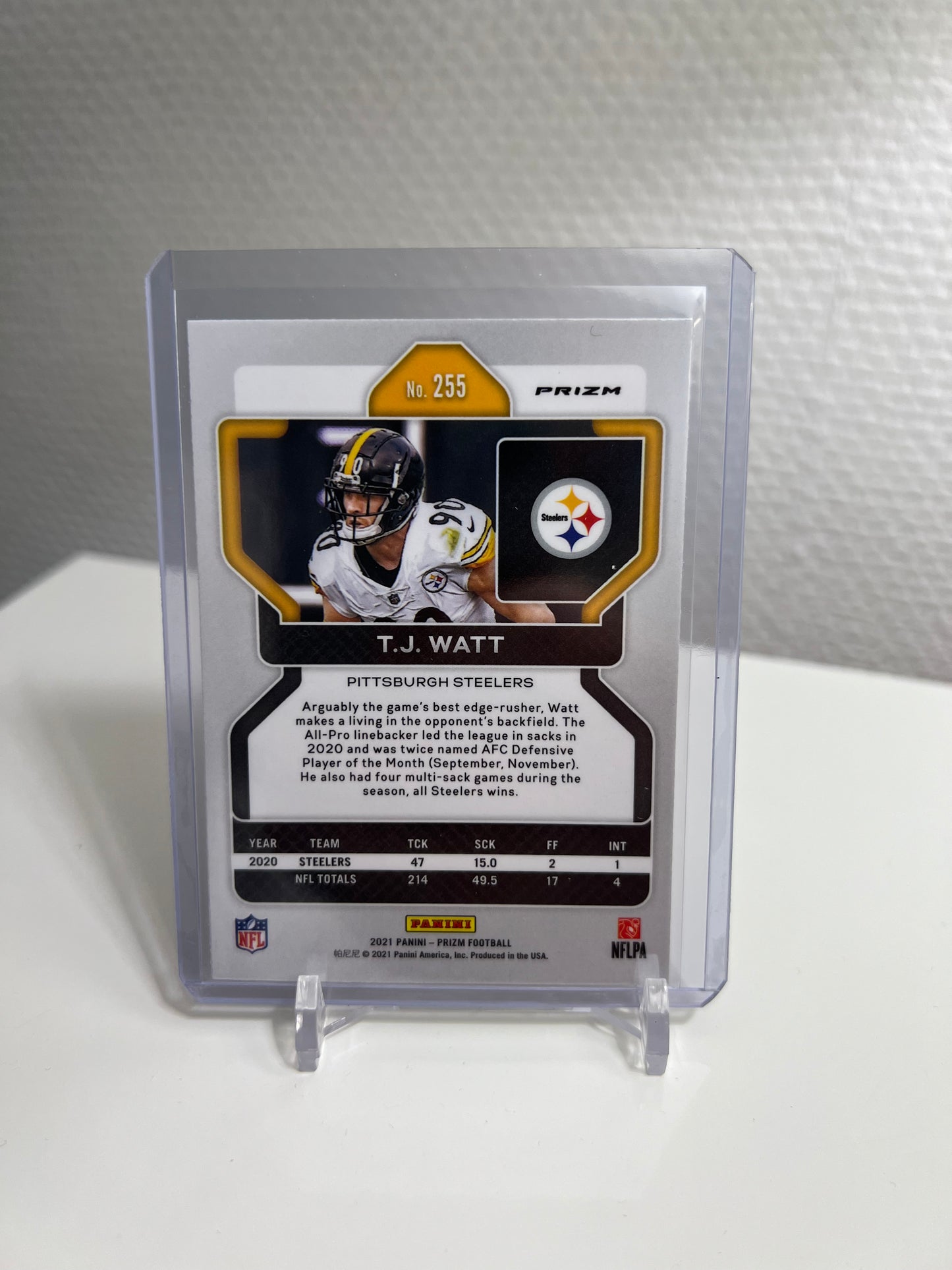 Prizm 21 - T.J. Watt - Pittsburgh Steelers
