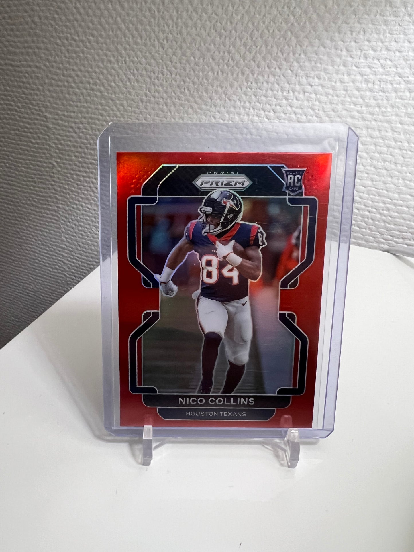 Prizm 21 - Nico Collins Red Holo - Houston Texans