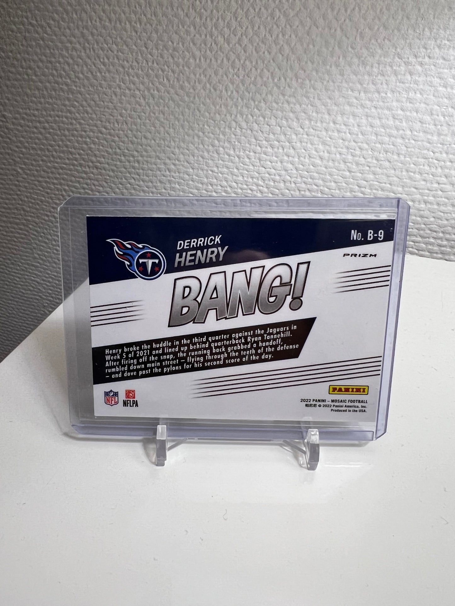 Mosaic 22 - Derrick Henry BANG! Silver Prizm - Tennessee Titans #B-9