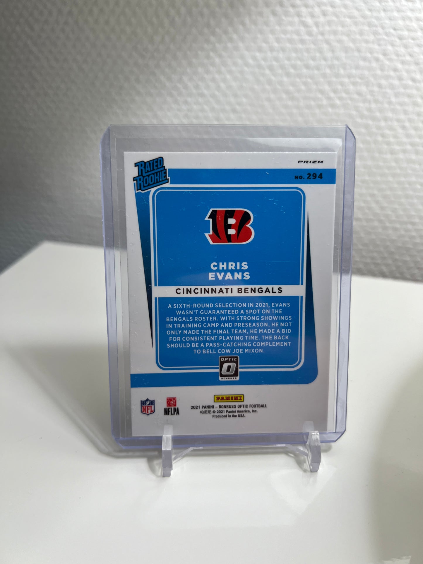 Donruss Optic 21 - Chris Evans Rated Rookie Red Mojo Prizm - Cincinnati Bengals