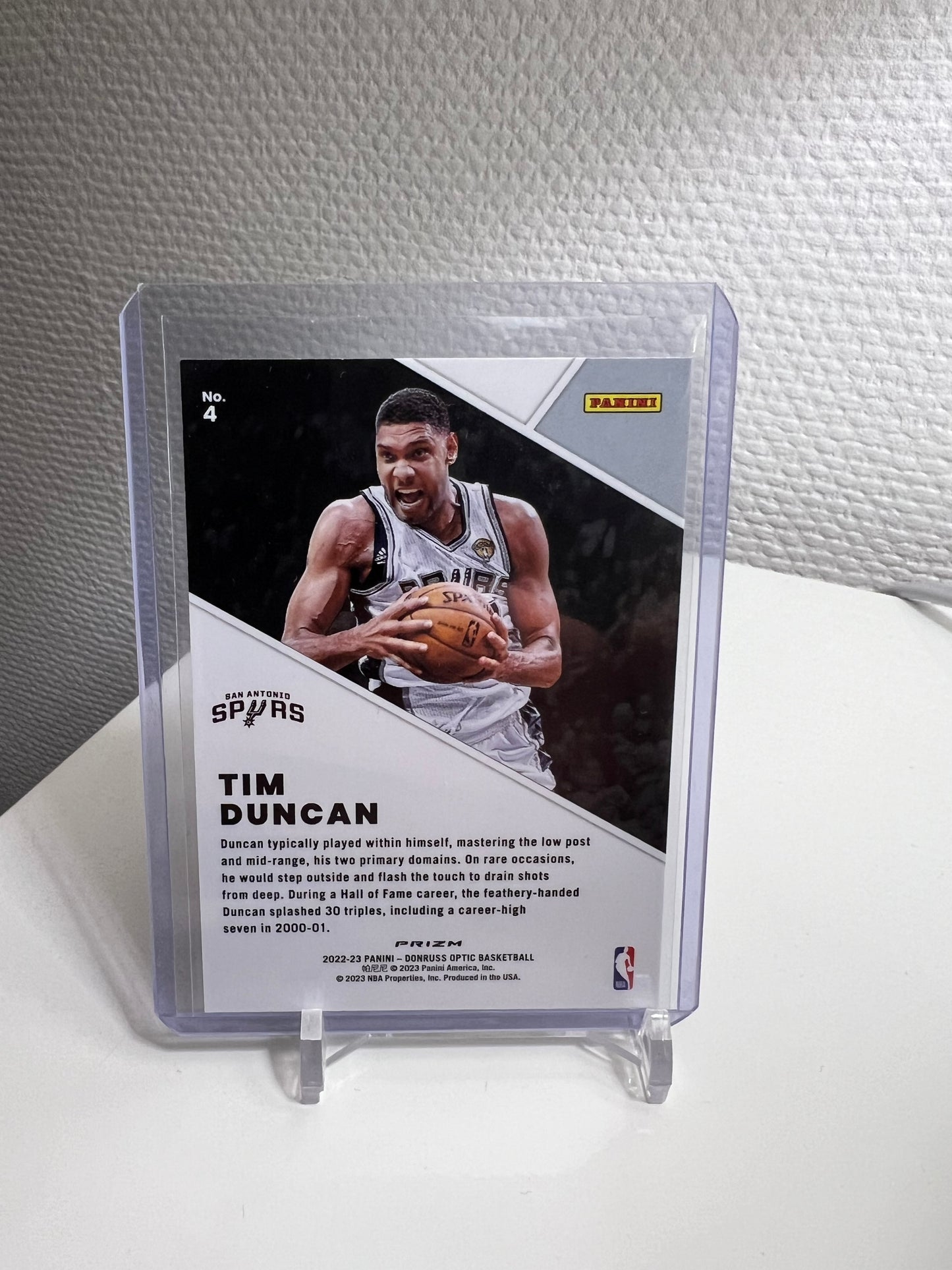 Donruss Optic 22-23 - Tim Duncan Winner Stays Prizm - San Antonio Spurs