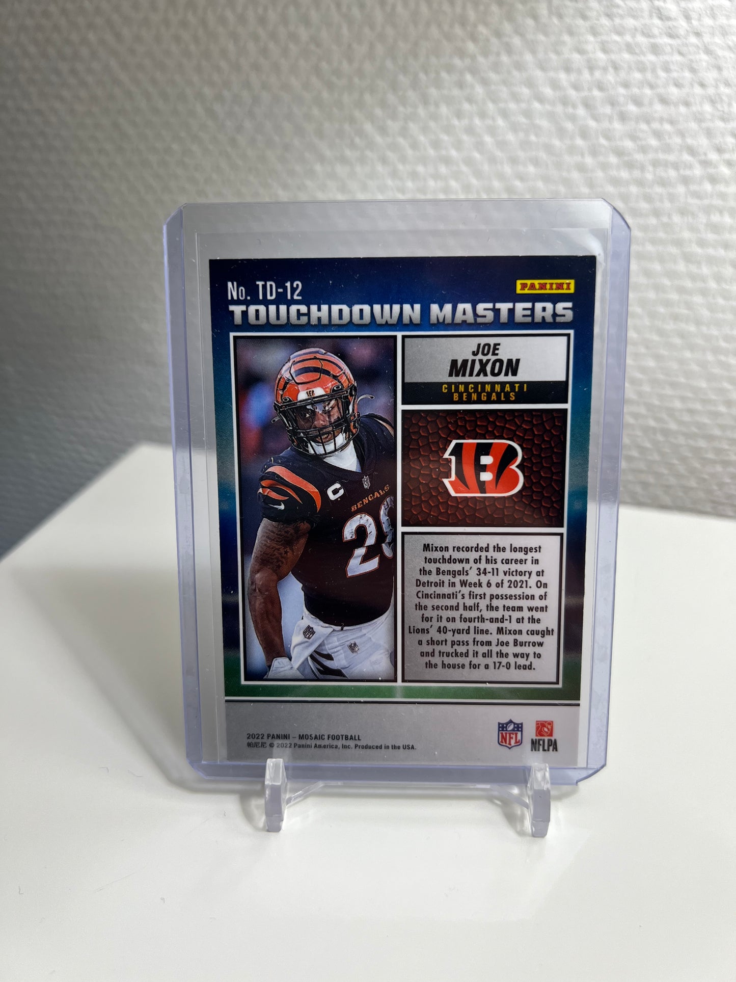 Mosaic 22 - Joe Mixon Touchdown Masters - Cincinnati Bengals #TD-12