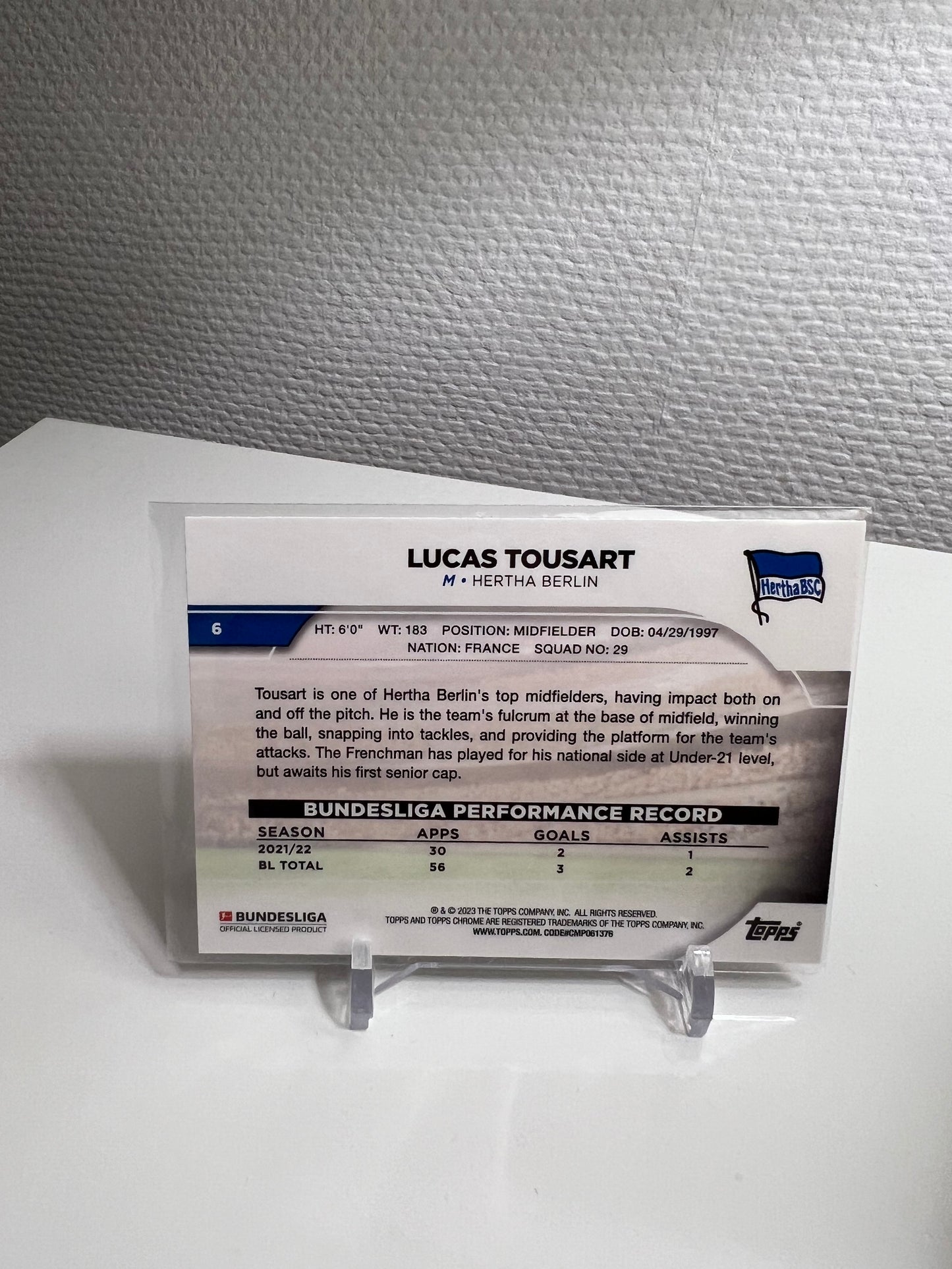 Chrome 22-23 - Lucas Tousart - Hertha BSC Berlin