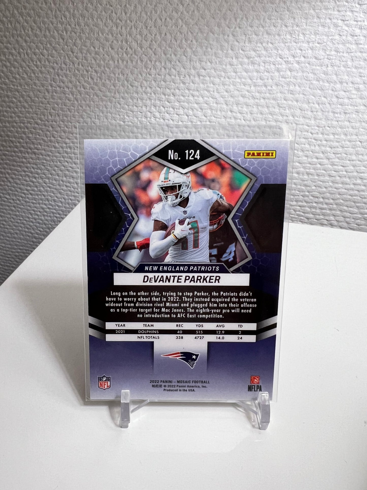 Mosaic 22 - DeVante Parker - New England Patriots